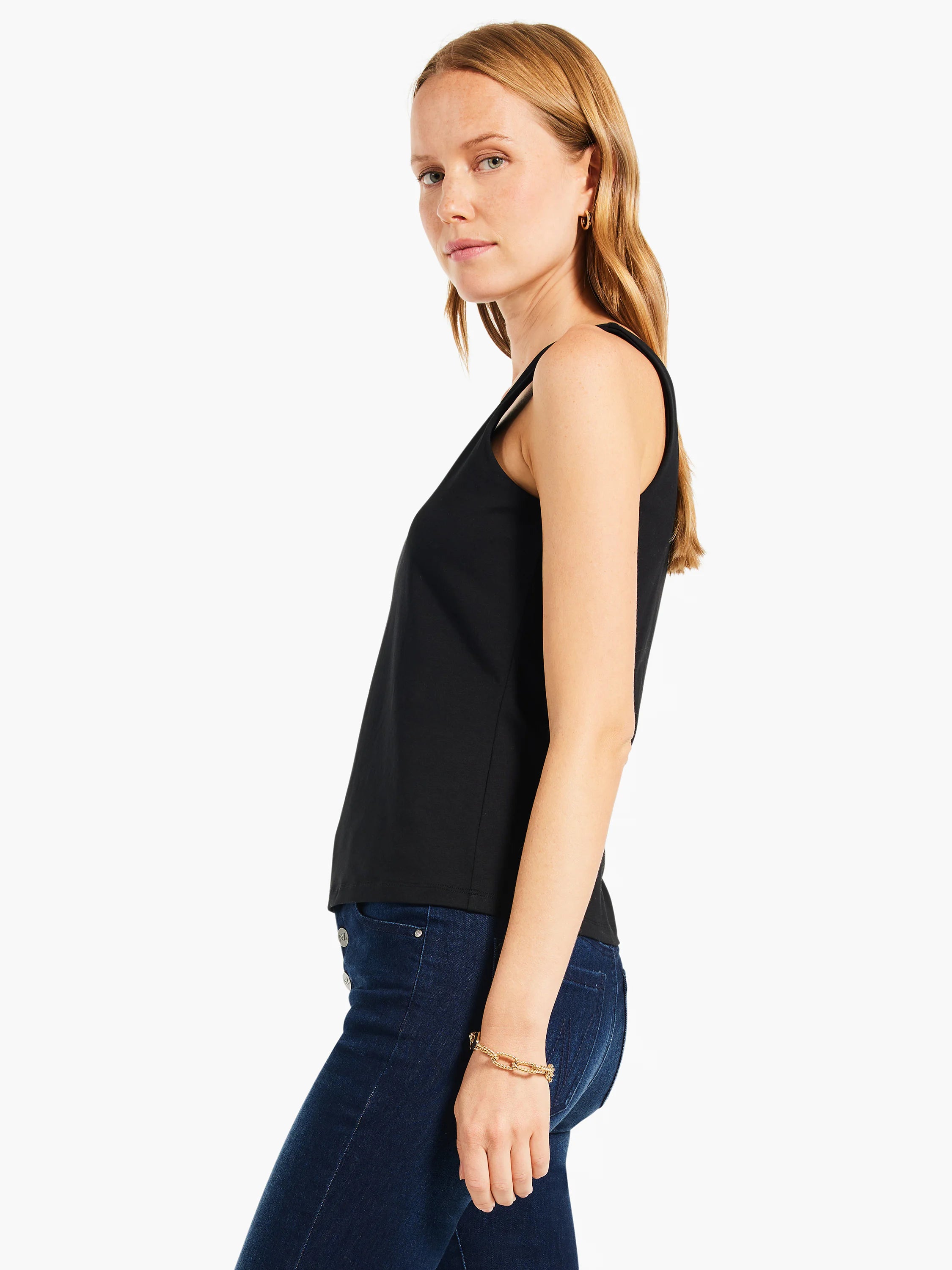 Shelf Bra Perfect Tank in Blx