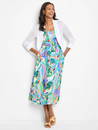 White, sheer open bolero cardigan with 3/4 sleeves & ribbed cuffs.