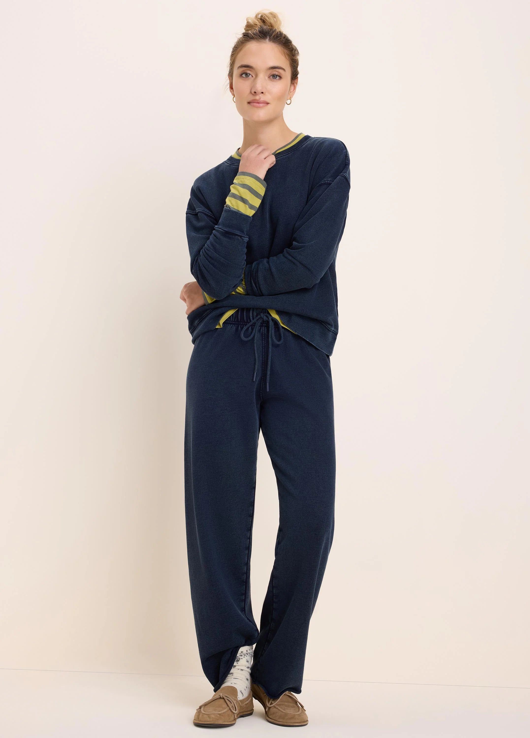 Cotton Terry Crew in Did