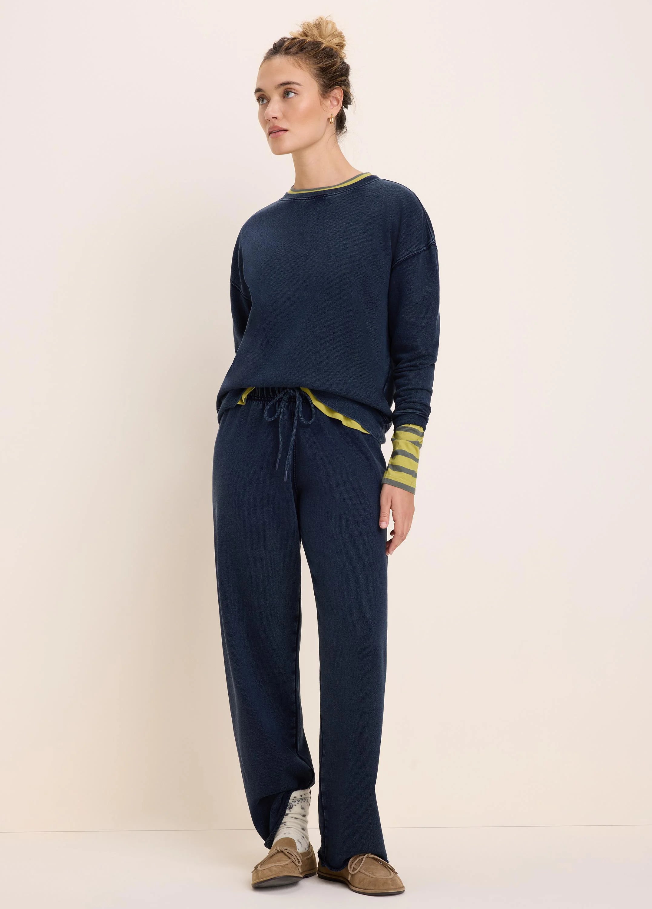 Cotton Terry Crew in Did