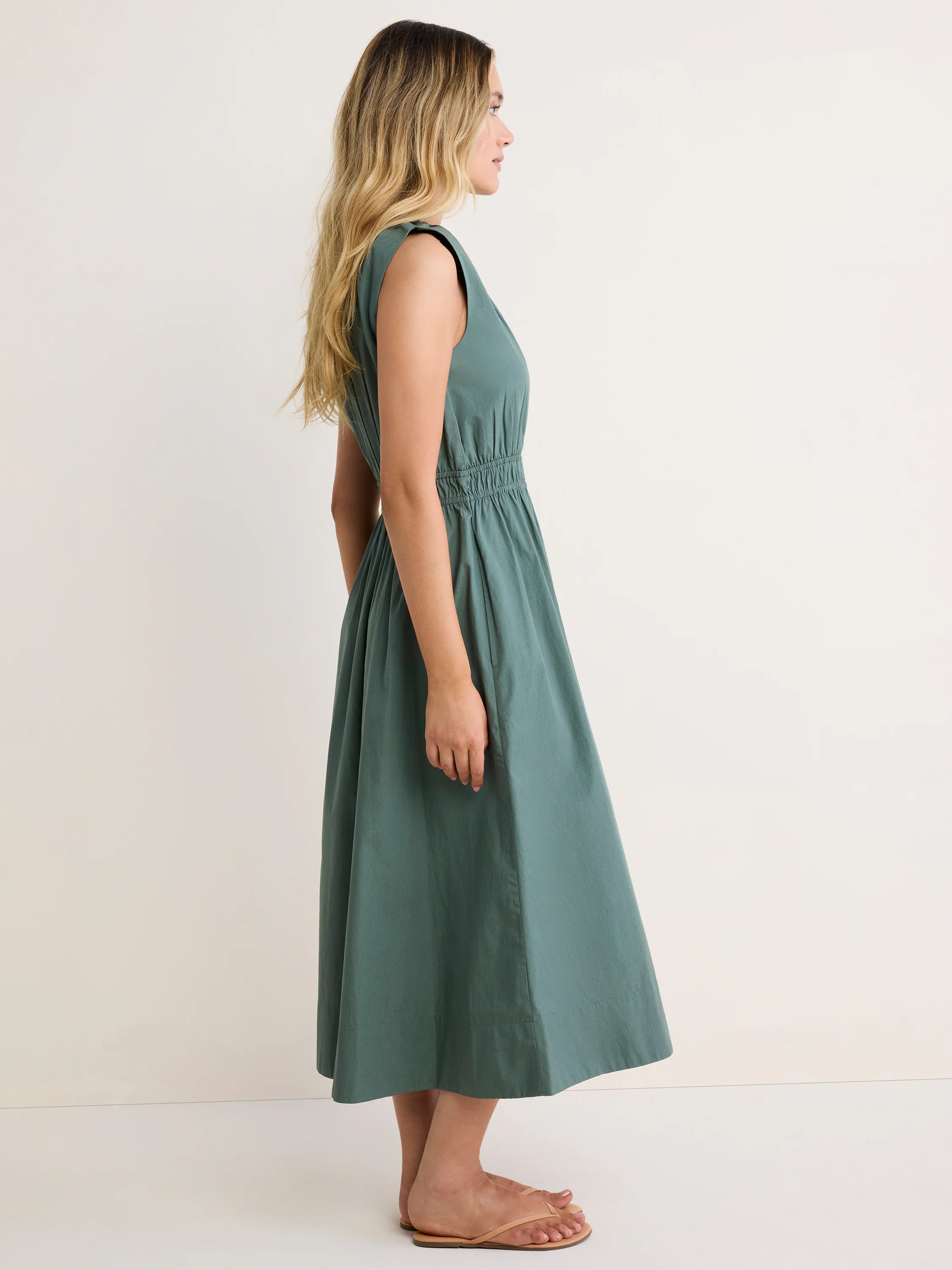 Poplin Dakota Dress in Pal