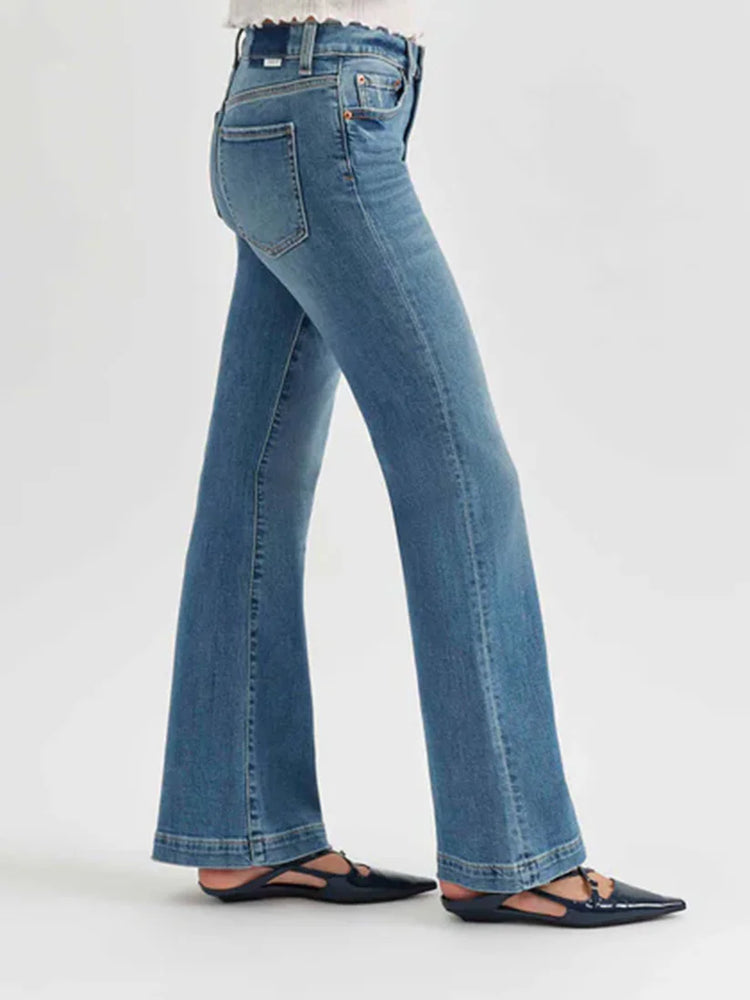 Daze The Heartbreaker Mid Rise Flare in Mws