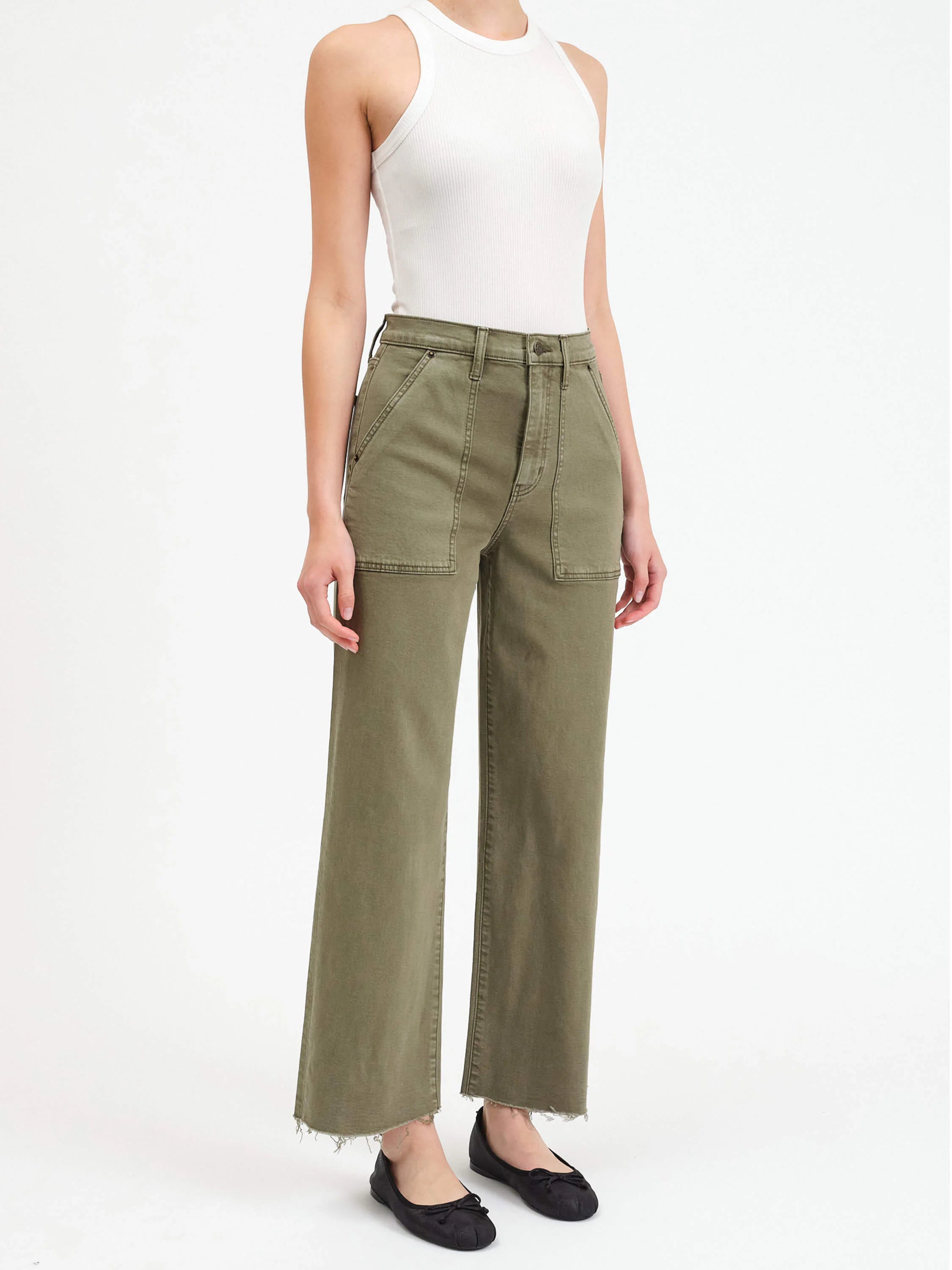 Daze Pleaser High Rise Wide Leg Jean in Jad