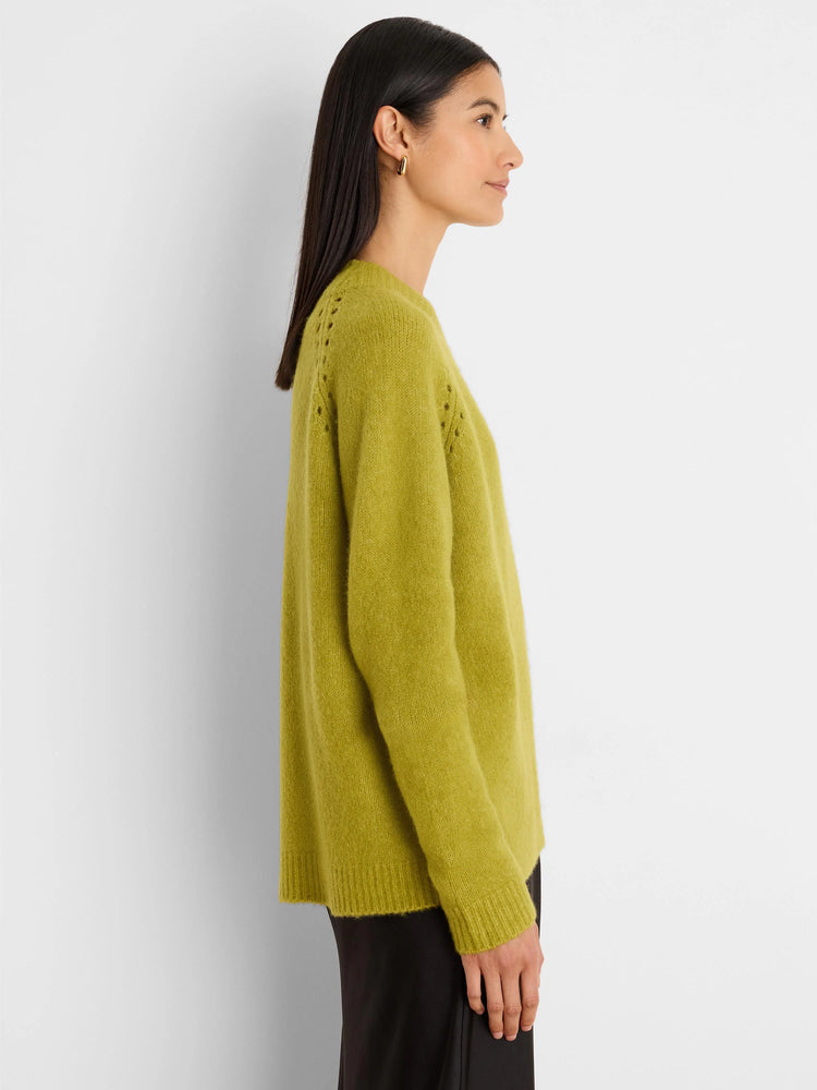Gold Label Cashmere Blend V-neck Sweater in Fer