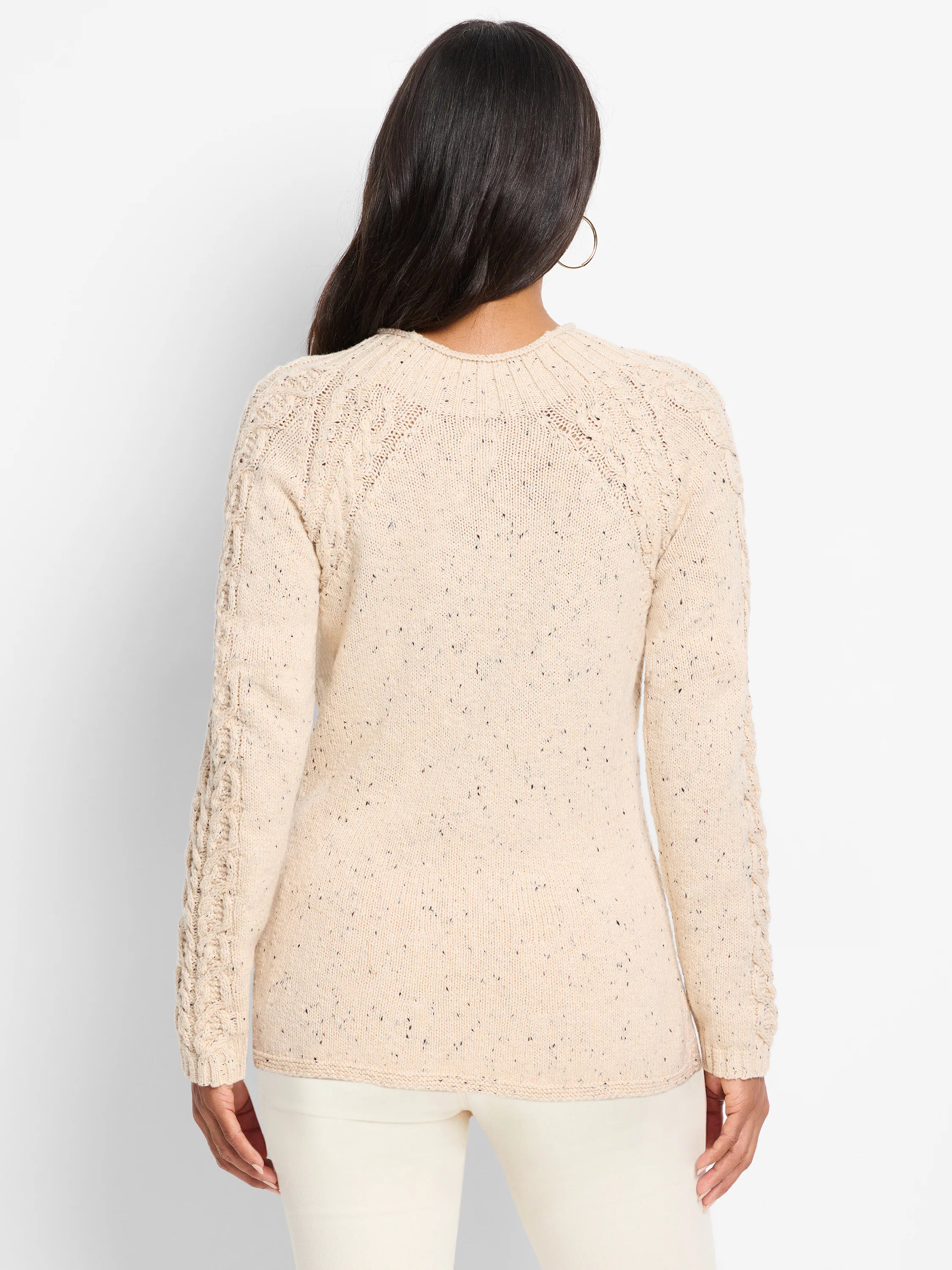 Femme Cable Sweater in Nog
