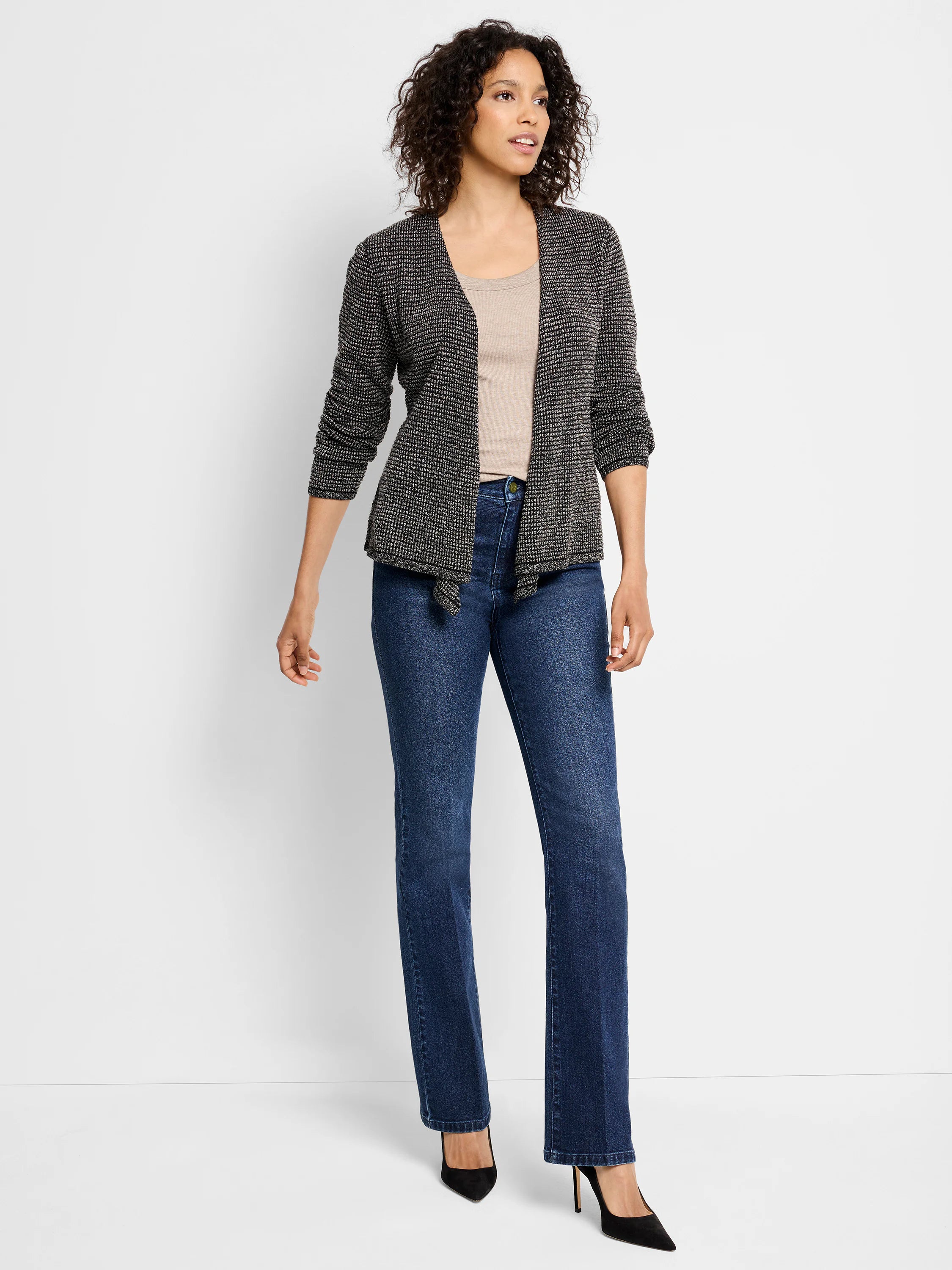 Pixel Knit 4-way Cardigan in Num