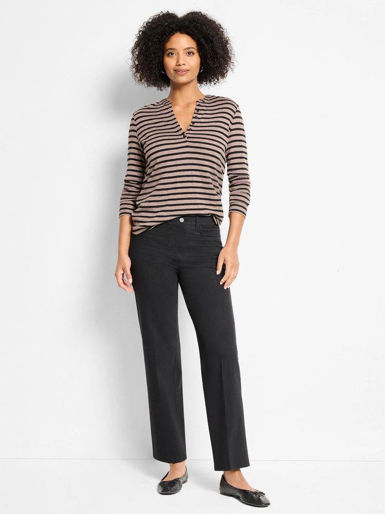 NIC+ZOE Recess Straight Knit Ankle Pull On Jeans product