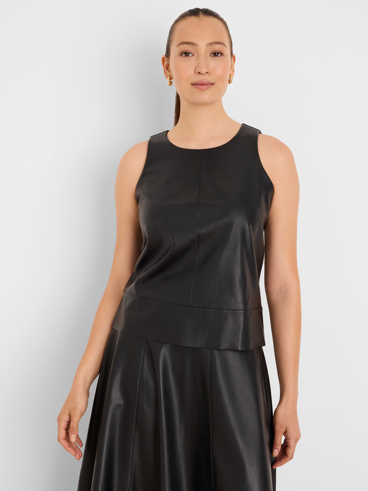 NIC+ZOE Vegan Leather Sleeveless Top product