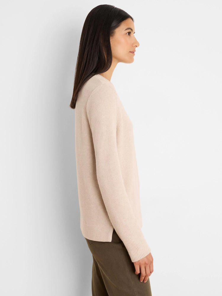 Soft Waffle Thermal Top in Chc