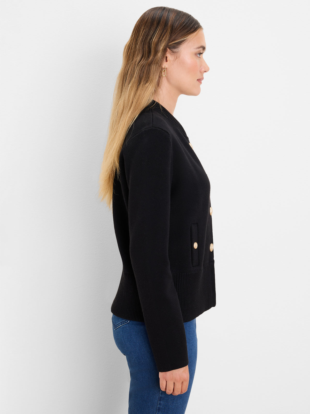 NIC+ZOE Knit Snap Bomber Jacket product