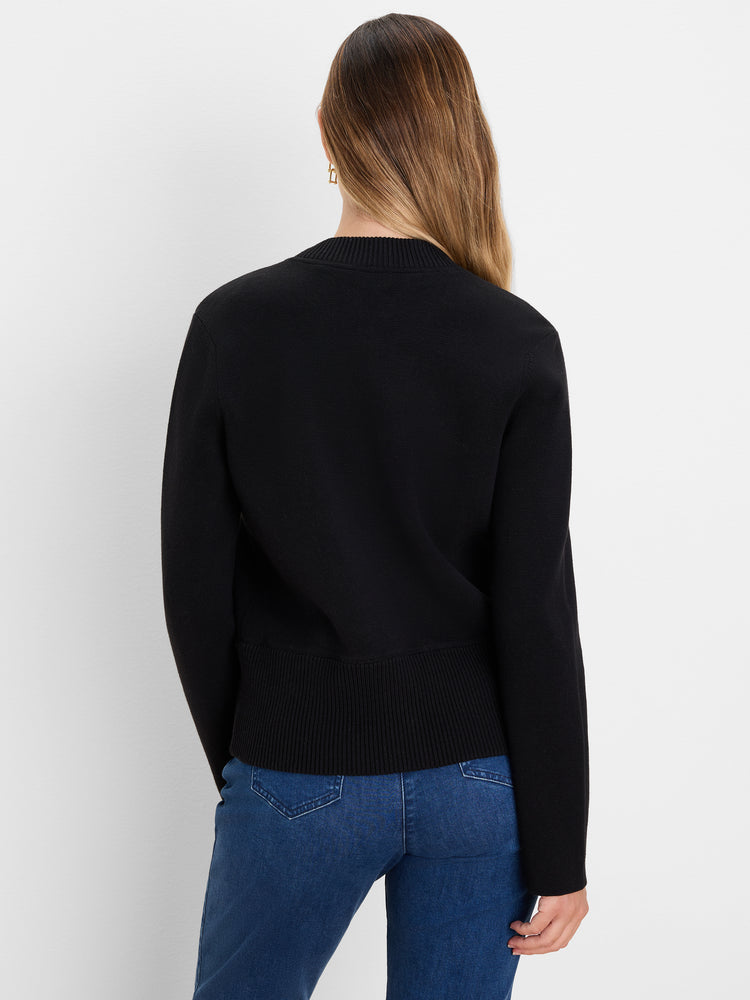 NIC+ZOE Knit Snap Bomber Jacket product
