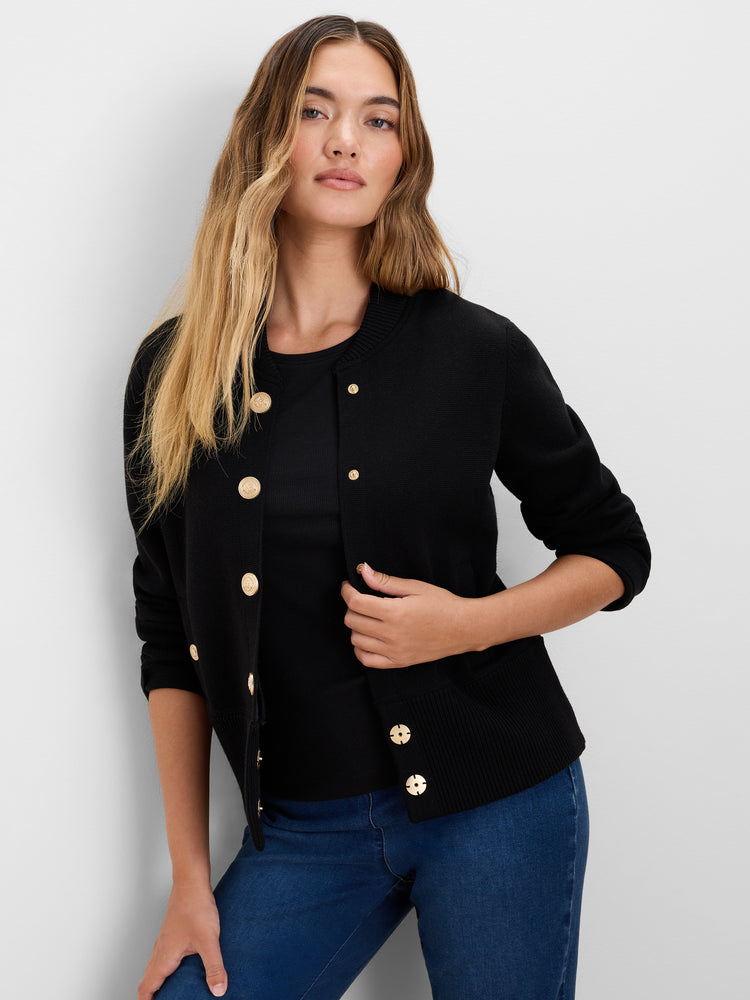NIC+ZOE Knit Snap Bomber Jacket product
