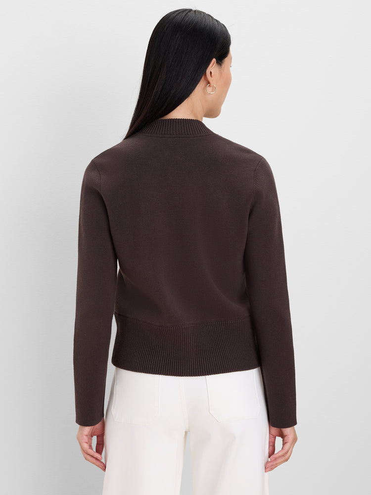 NIC+ZOE Knit Snap Bomber Jacket product