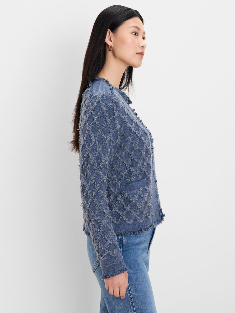NIC+ZOE Diamond Fringe Knit Jacket product