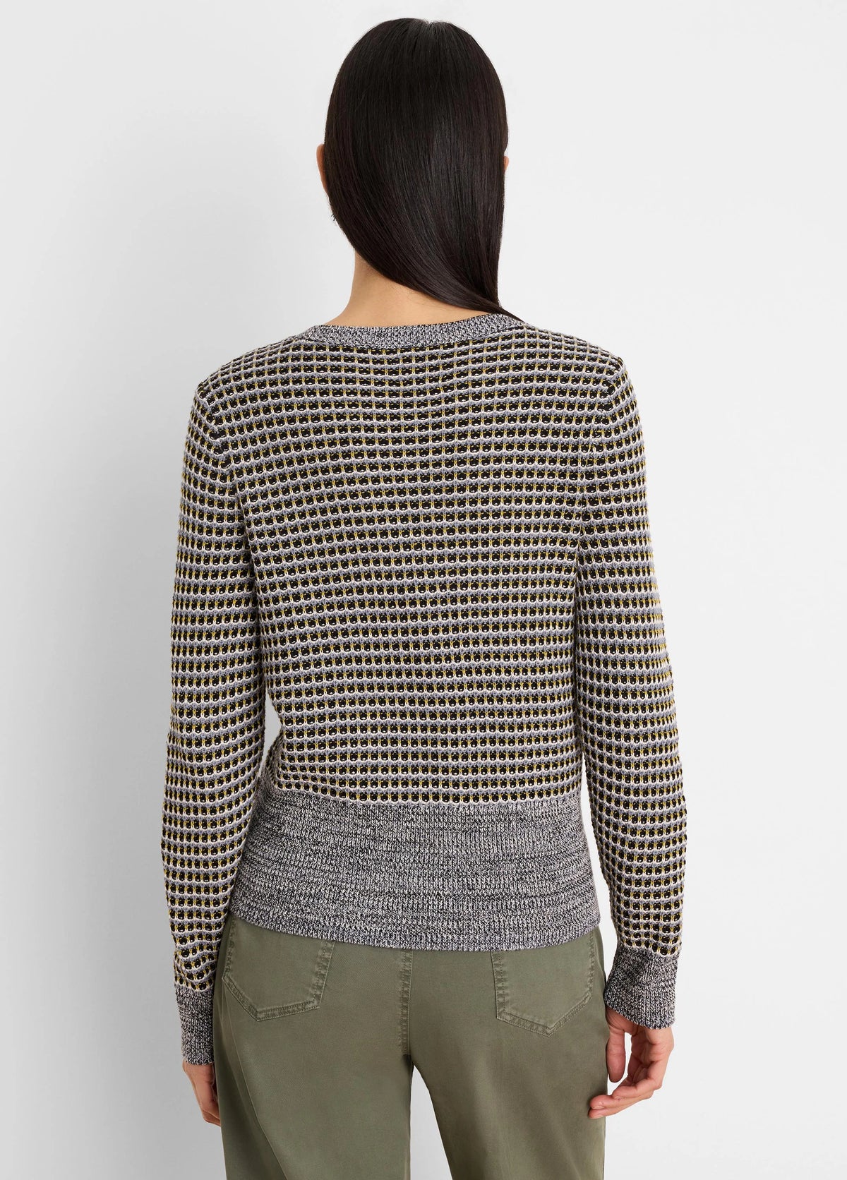 Marled Tuck Sweater in Blt