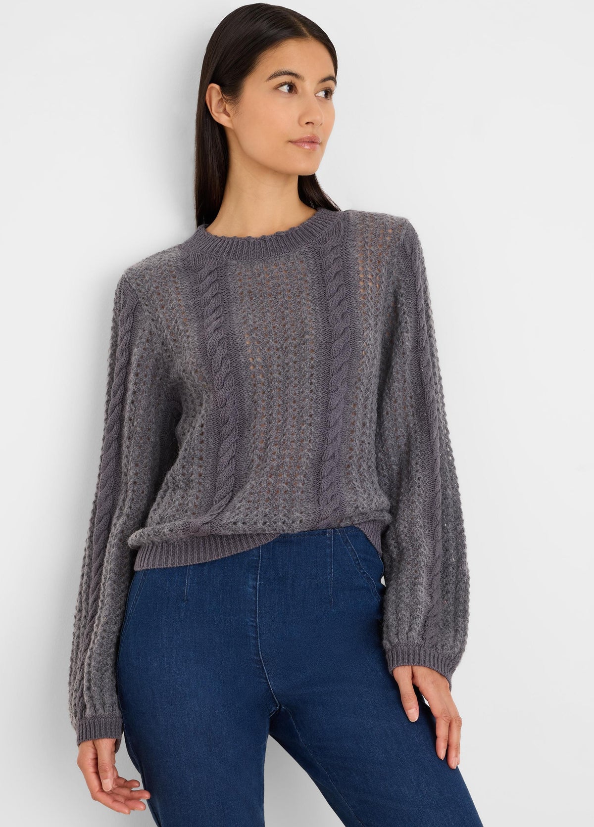 Puff Mix Sweater in Dkb