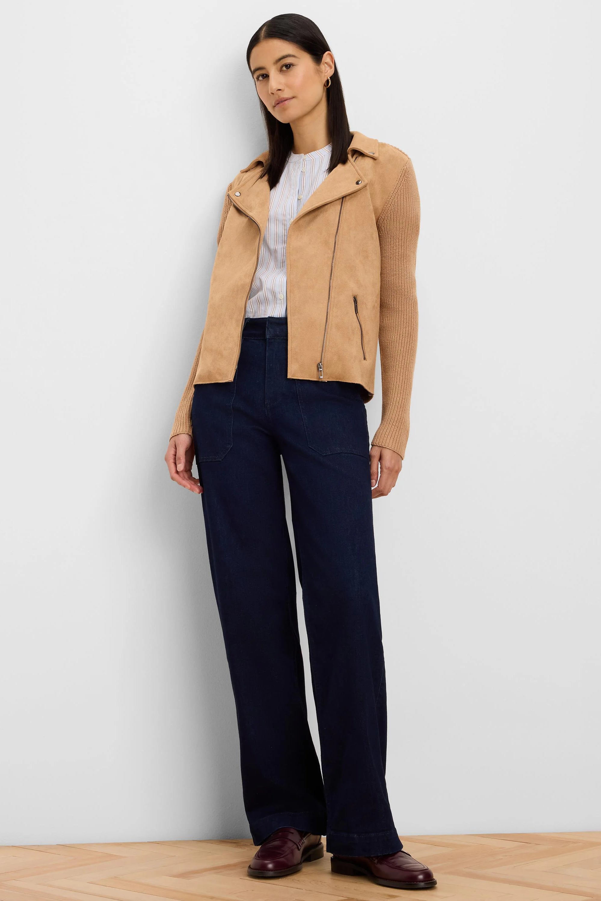 Highland Wide Leg Jeans in Mdn