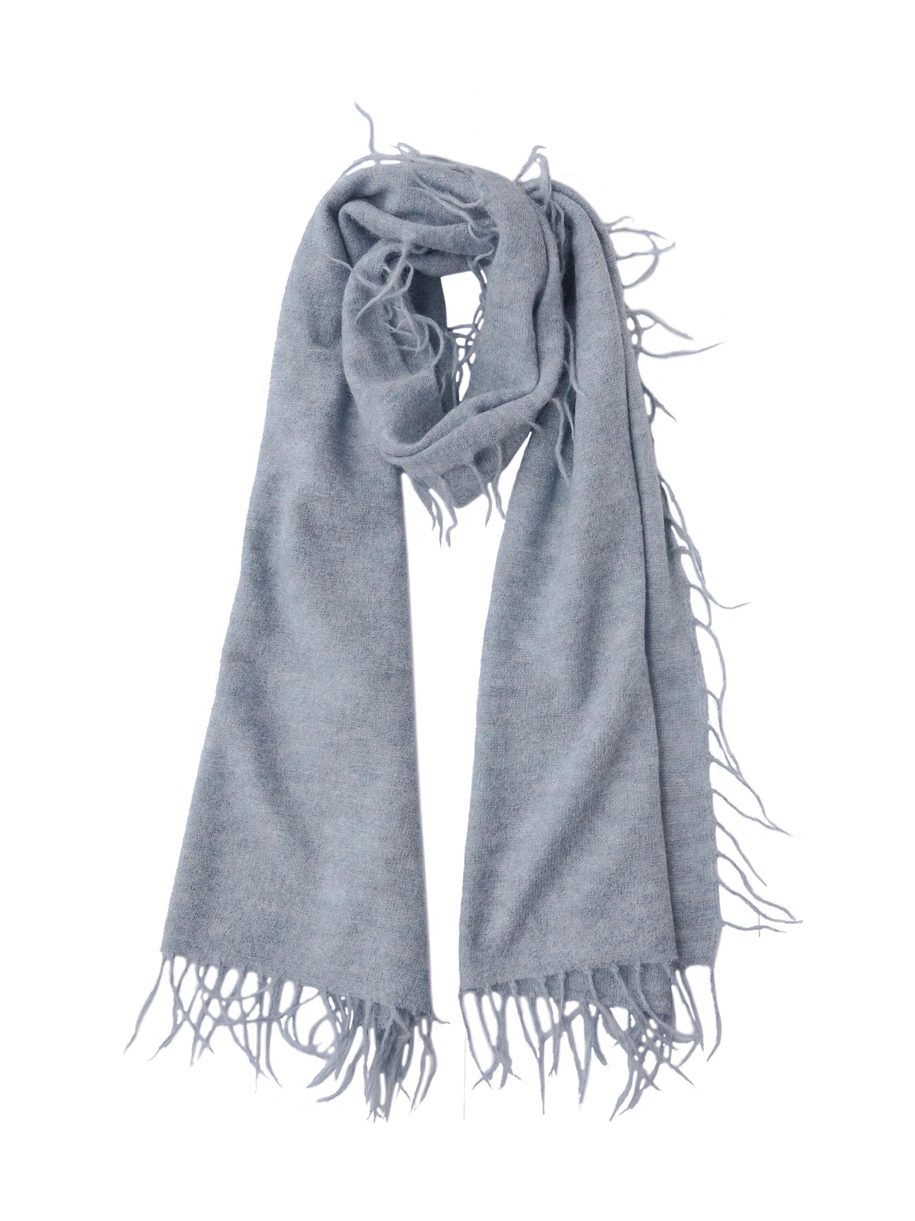 Meg Cohen Full Fringe Alpaca Scarf in Ltb