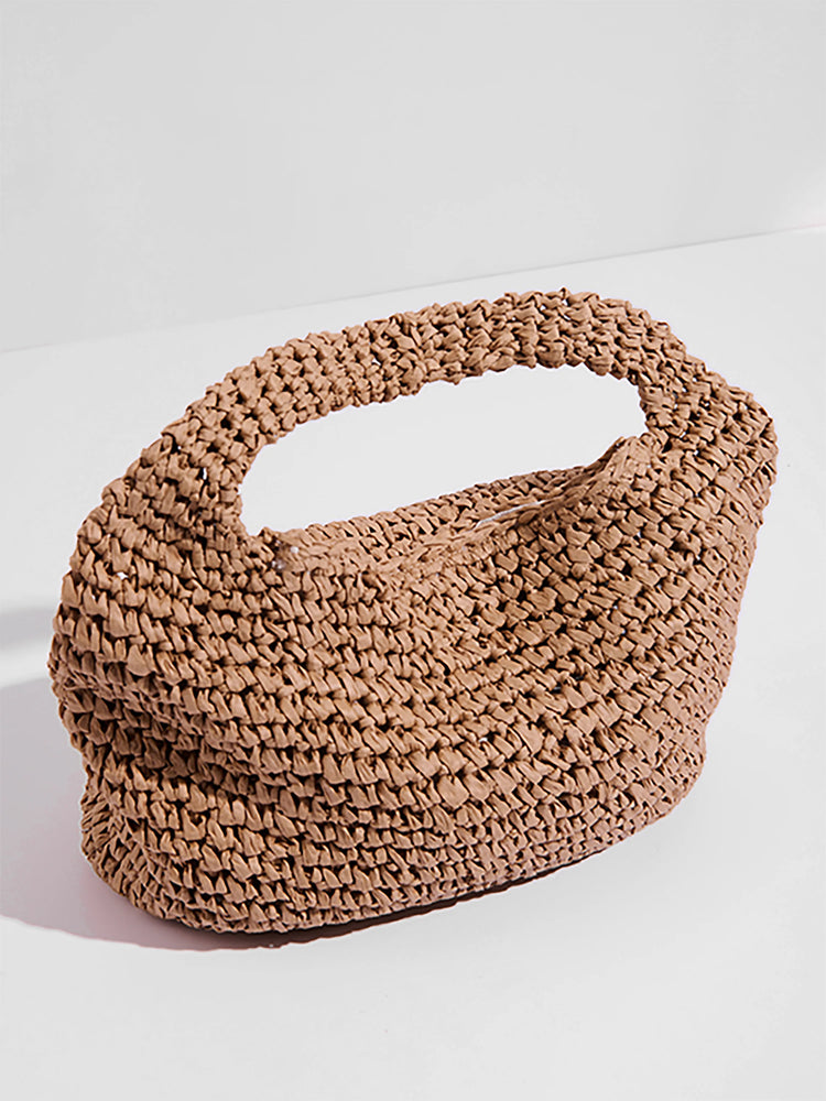 Hat Attack Mini Slouch Bag in Nat