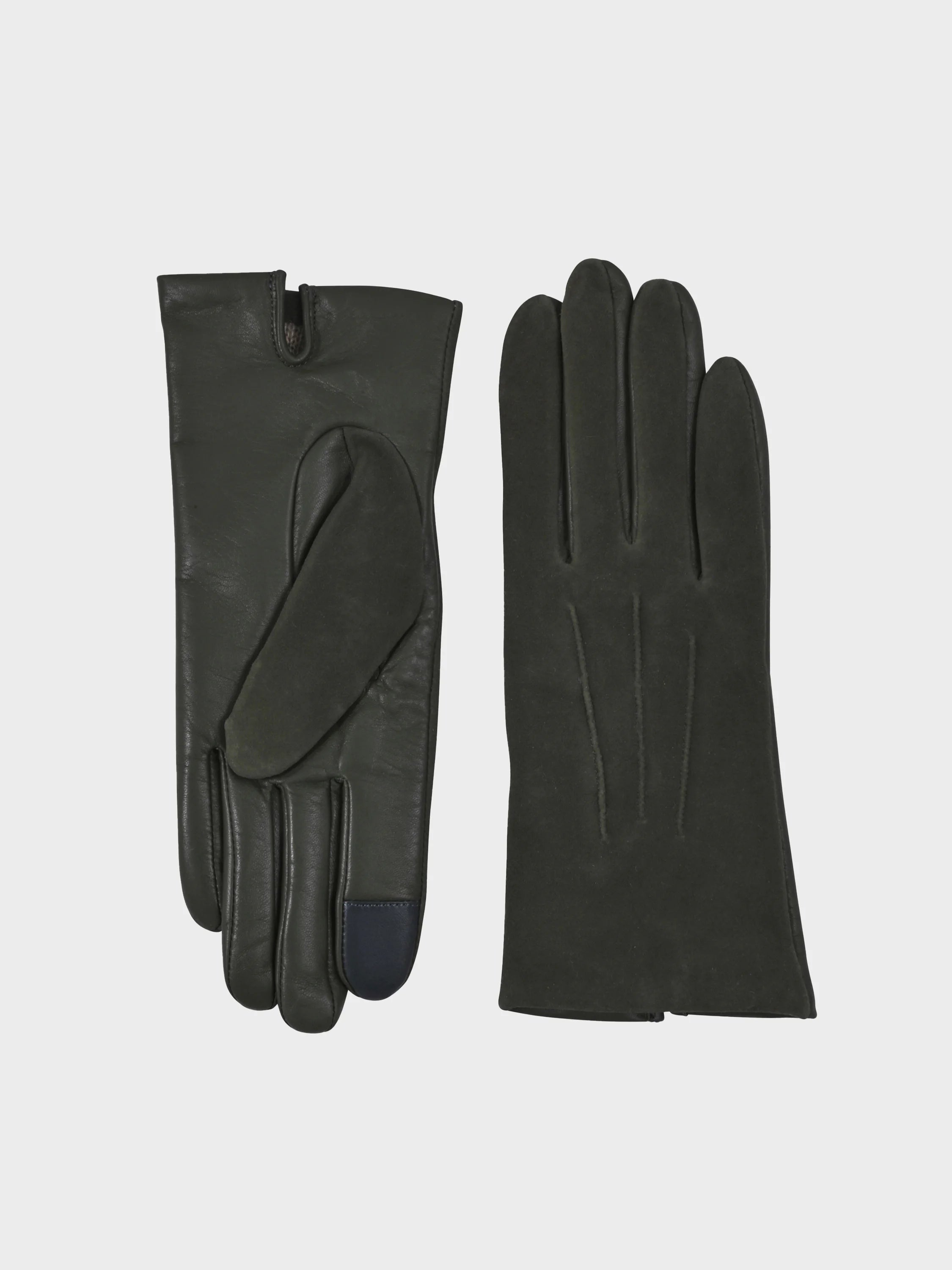 Amato Touch Tech Classic Leather Glove in Olv