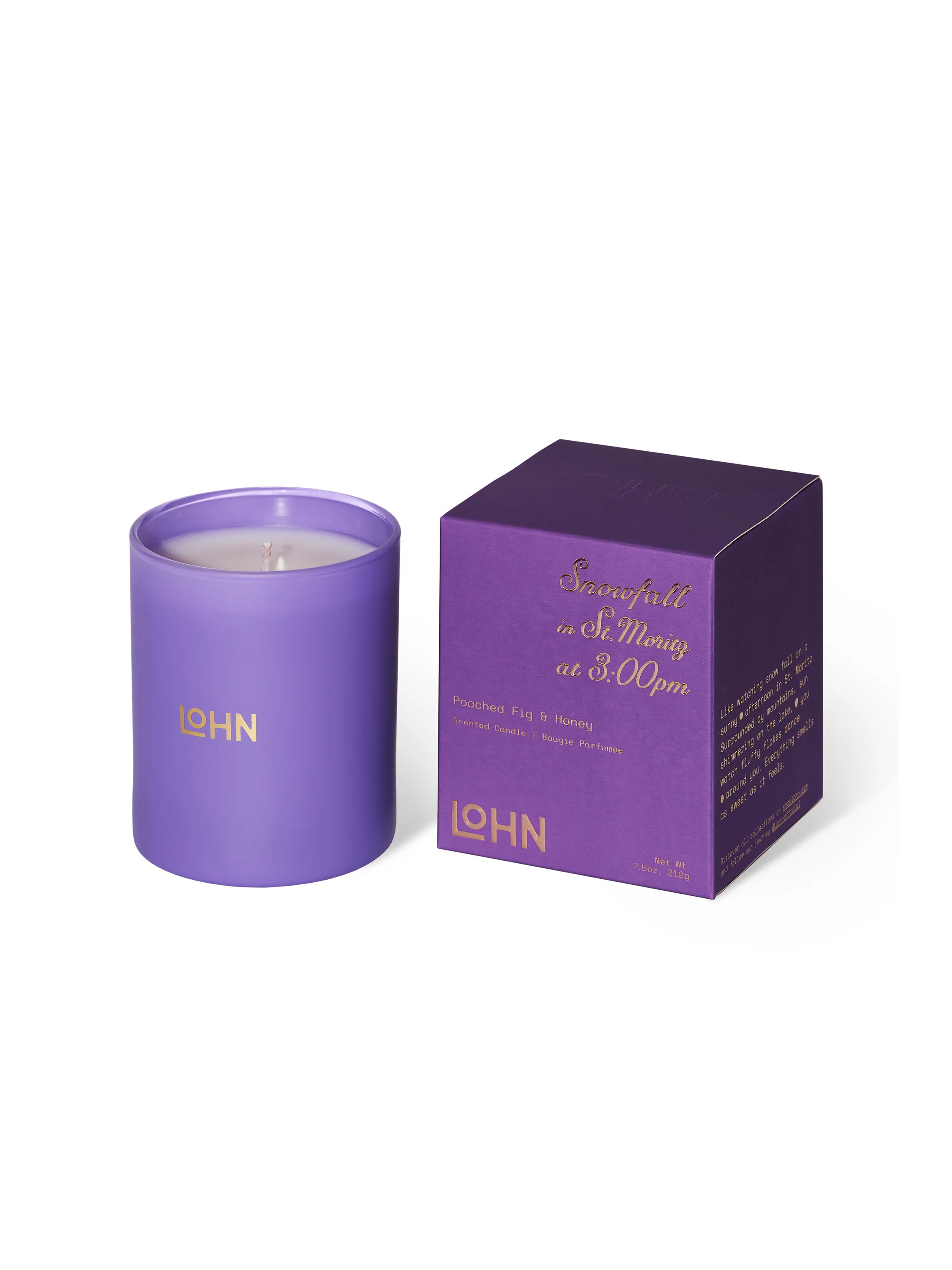 Lohn Snowfall Candle in Pur