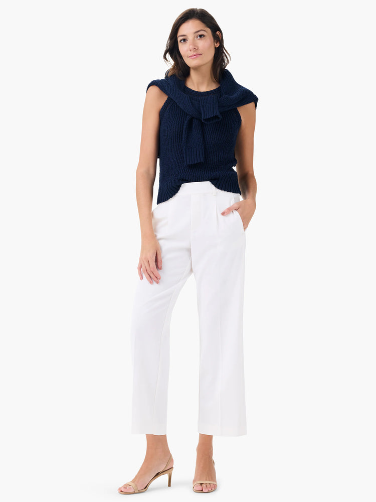 Tape Yarn High Neck Tank in Did
