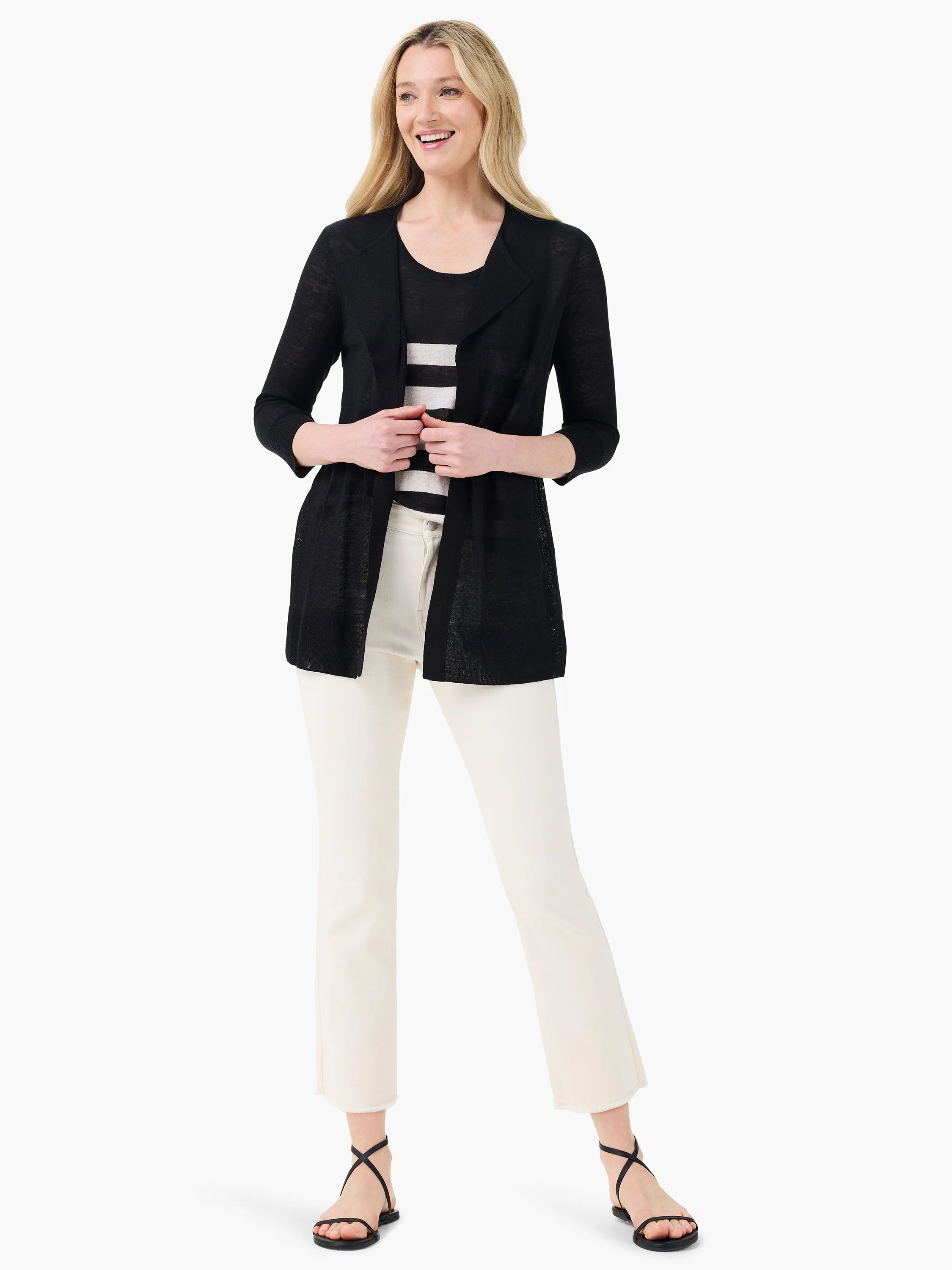 Featherweight Flyaway Cardigan in Blx