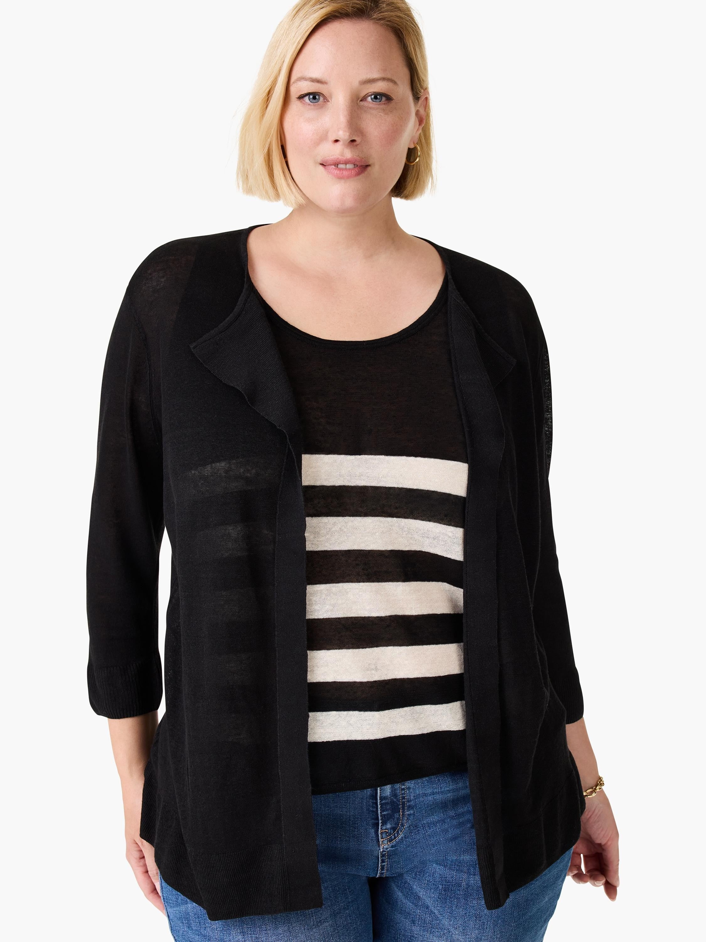 Featherweight Flyaway Cardigan in Blx