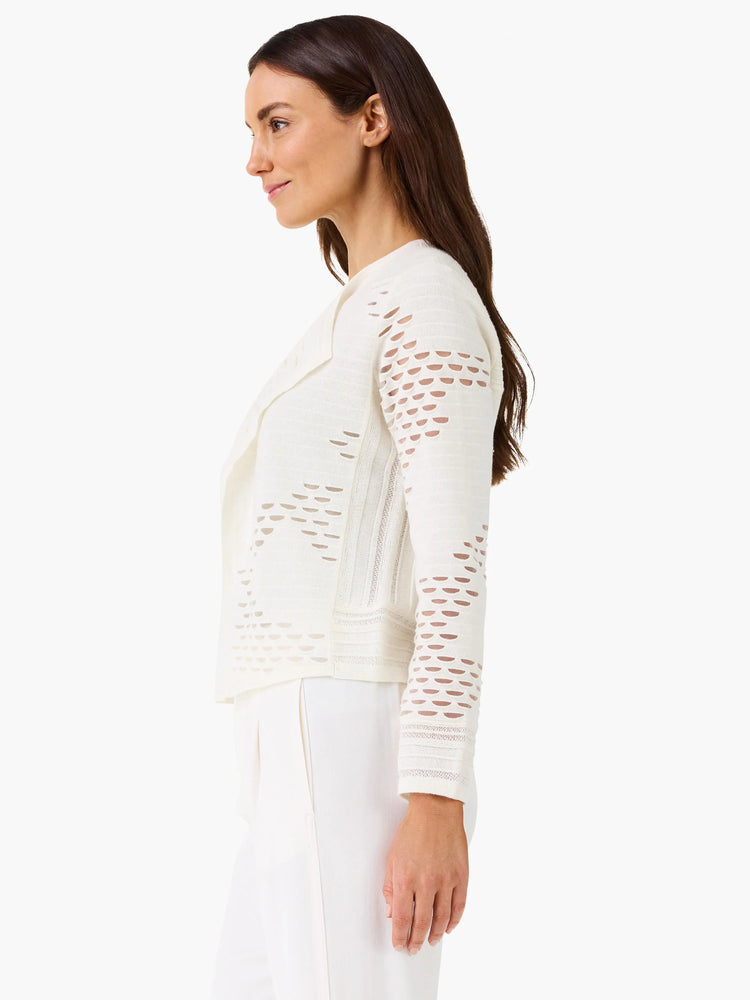 Mixed Knit Cardigan in Mwh