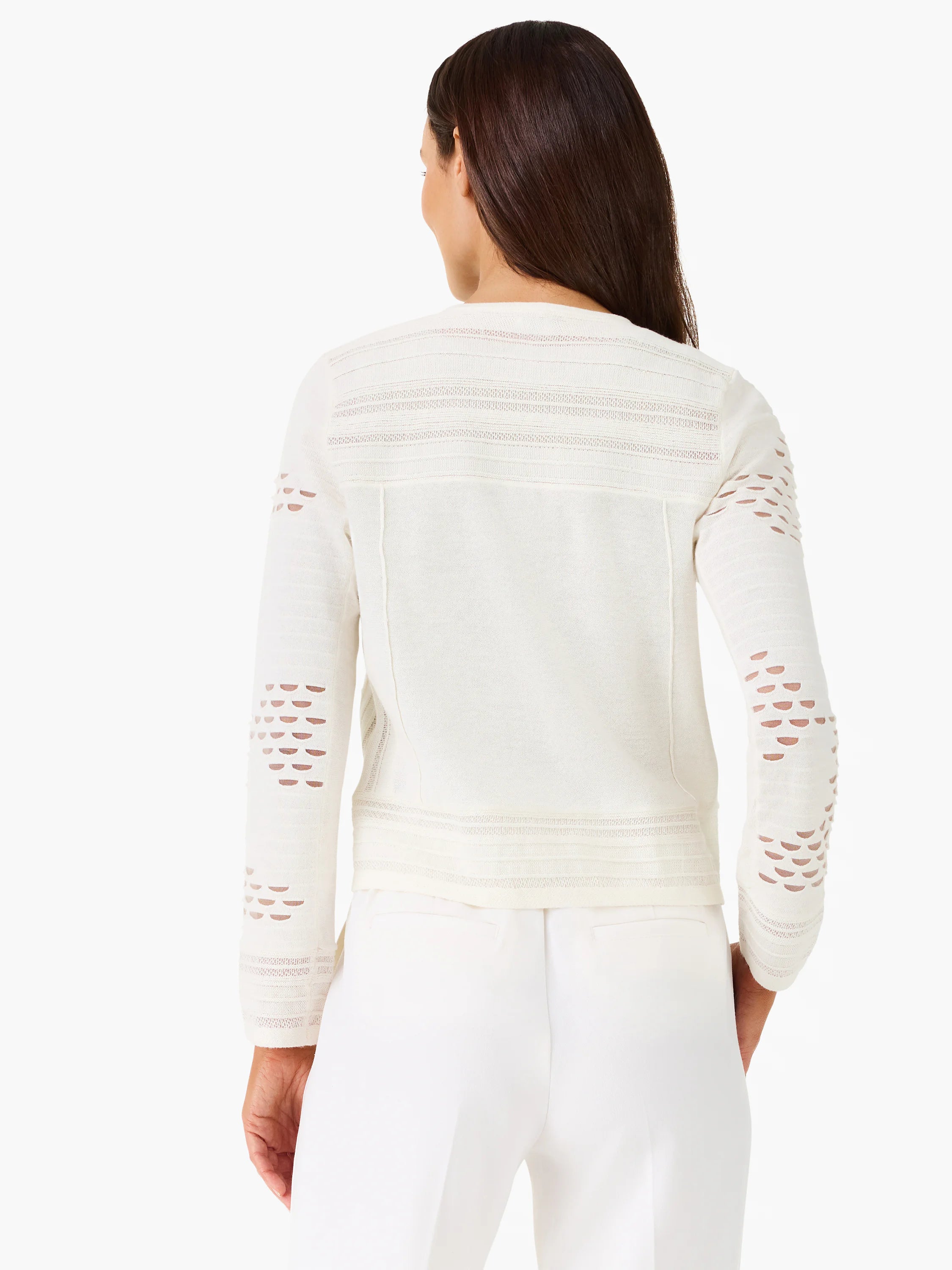 Mixed Knit Cardigan in Mwh