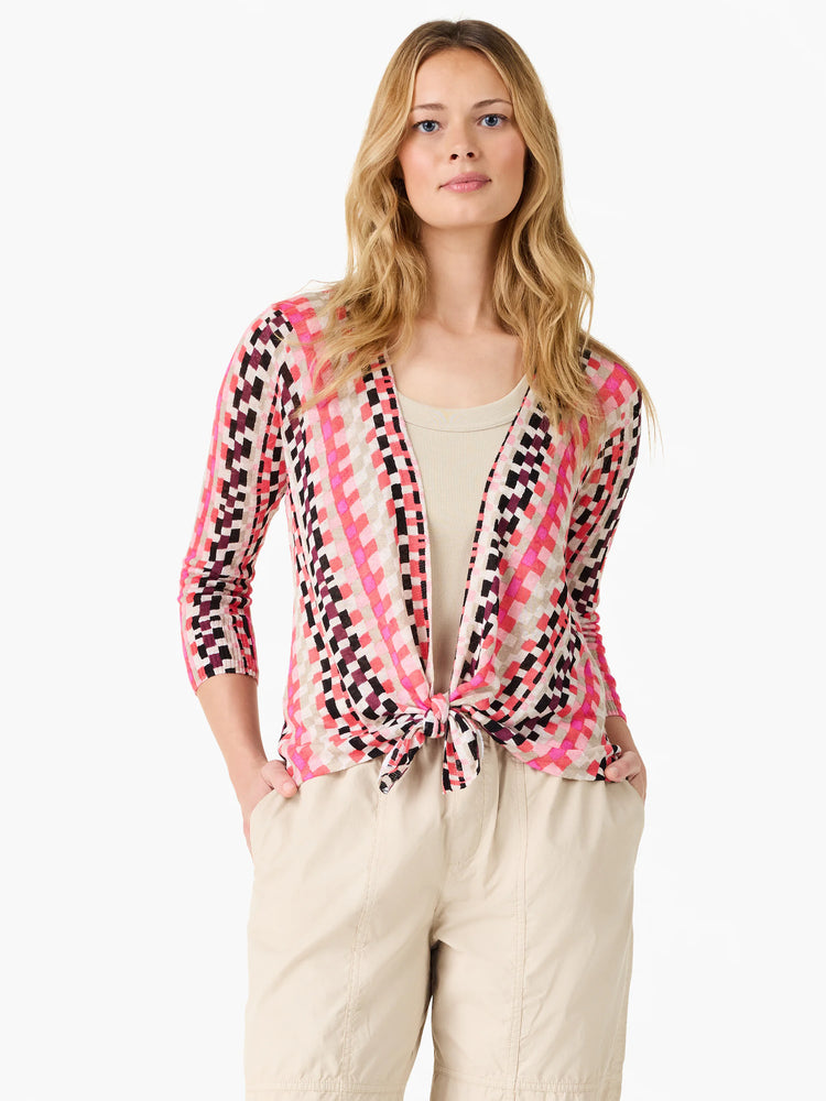 Pixel Sunset 4-way Cardigan in Pkm