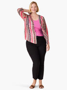 Pixel Sunset 4-way Cardigan in Pkm