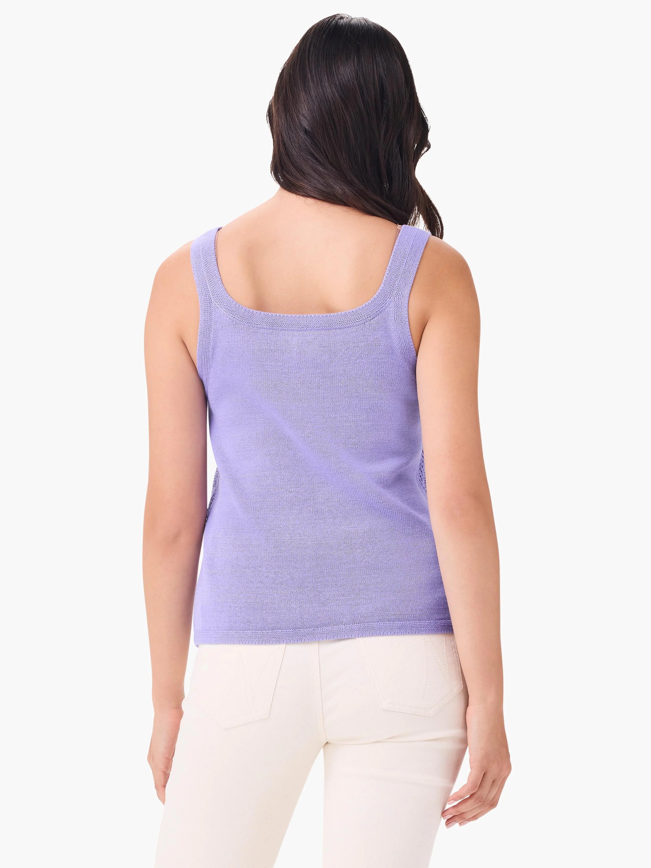 Mesh Stitch Tank in Lav