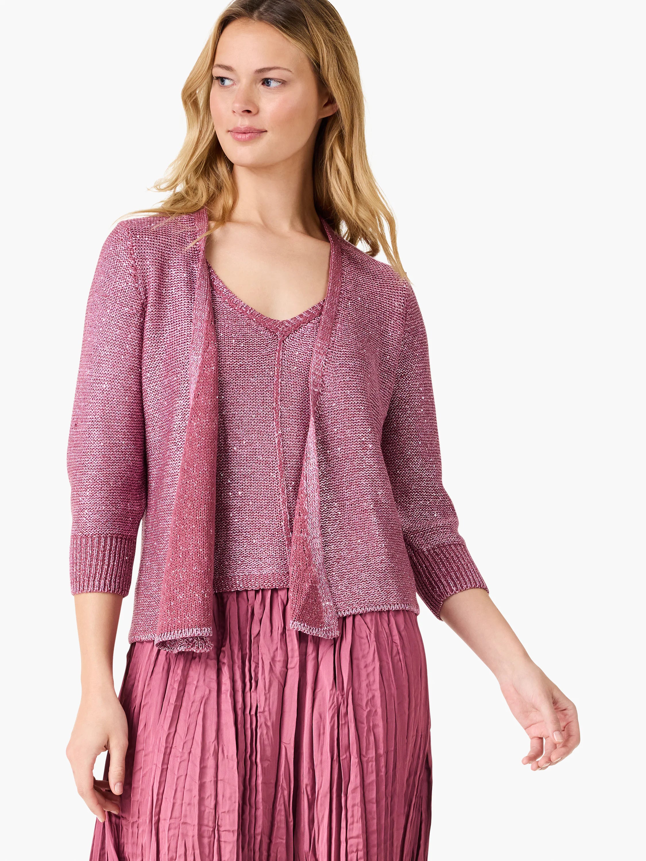 Subtle Sparkle 4-way Cardigan in Tra
