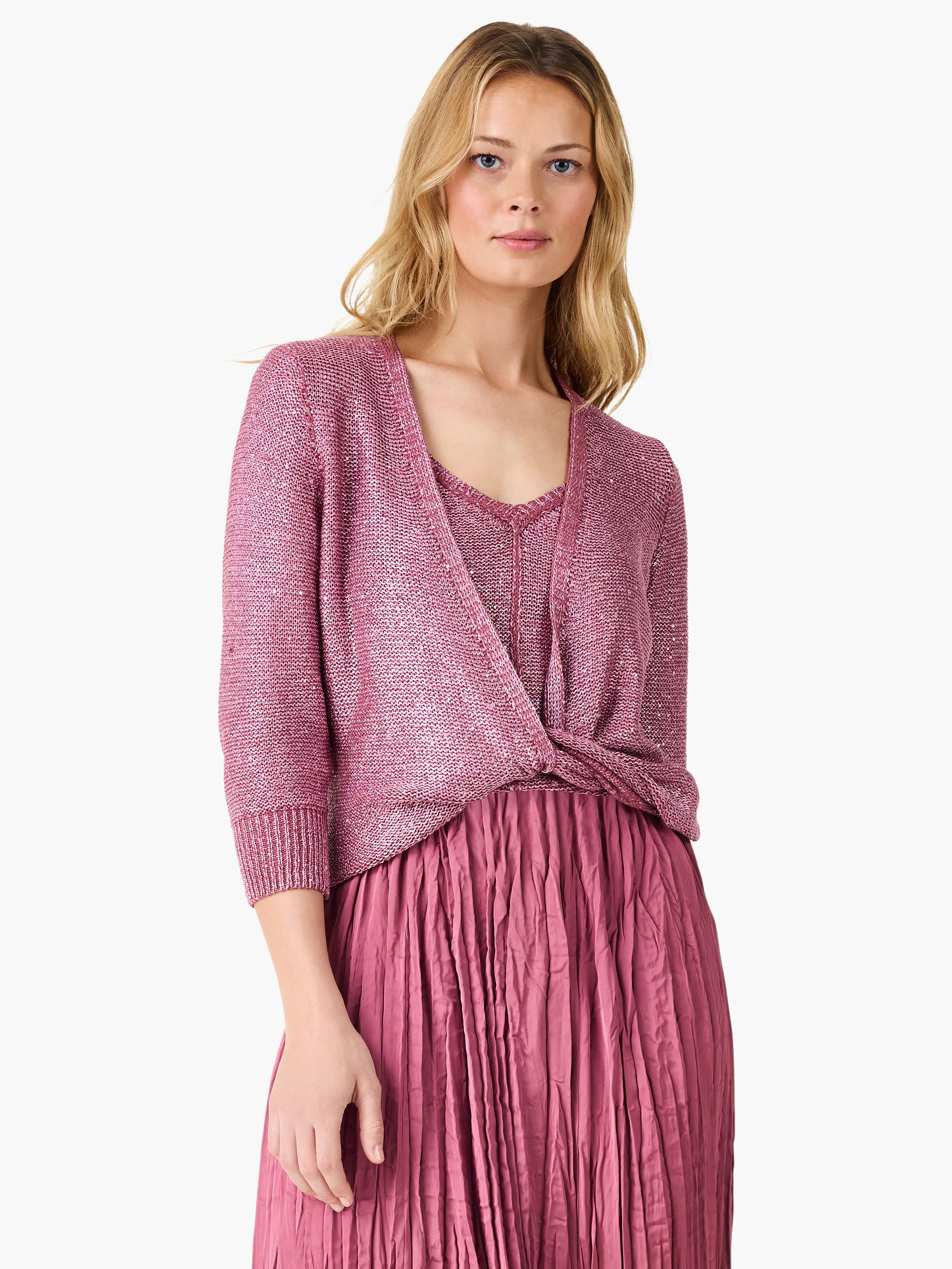 Subtle Sparkle 4-way Cardigan in Tra