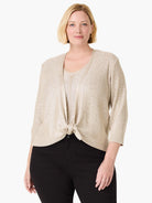 Subtle Sparkle 4-way Cardigan in Brw