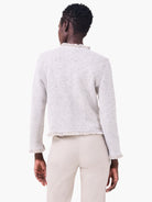 Utility Fringe Mix Knit Jacket in Cbs