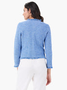 Utility Fringe Mix Knit Jacket in Trb
