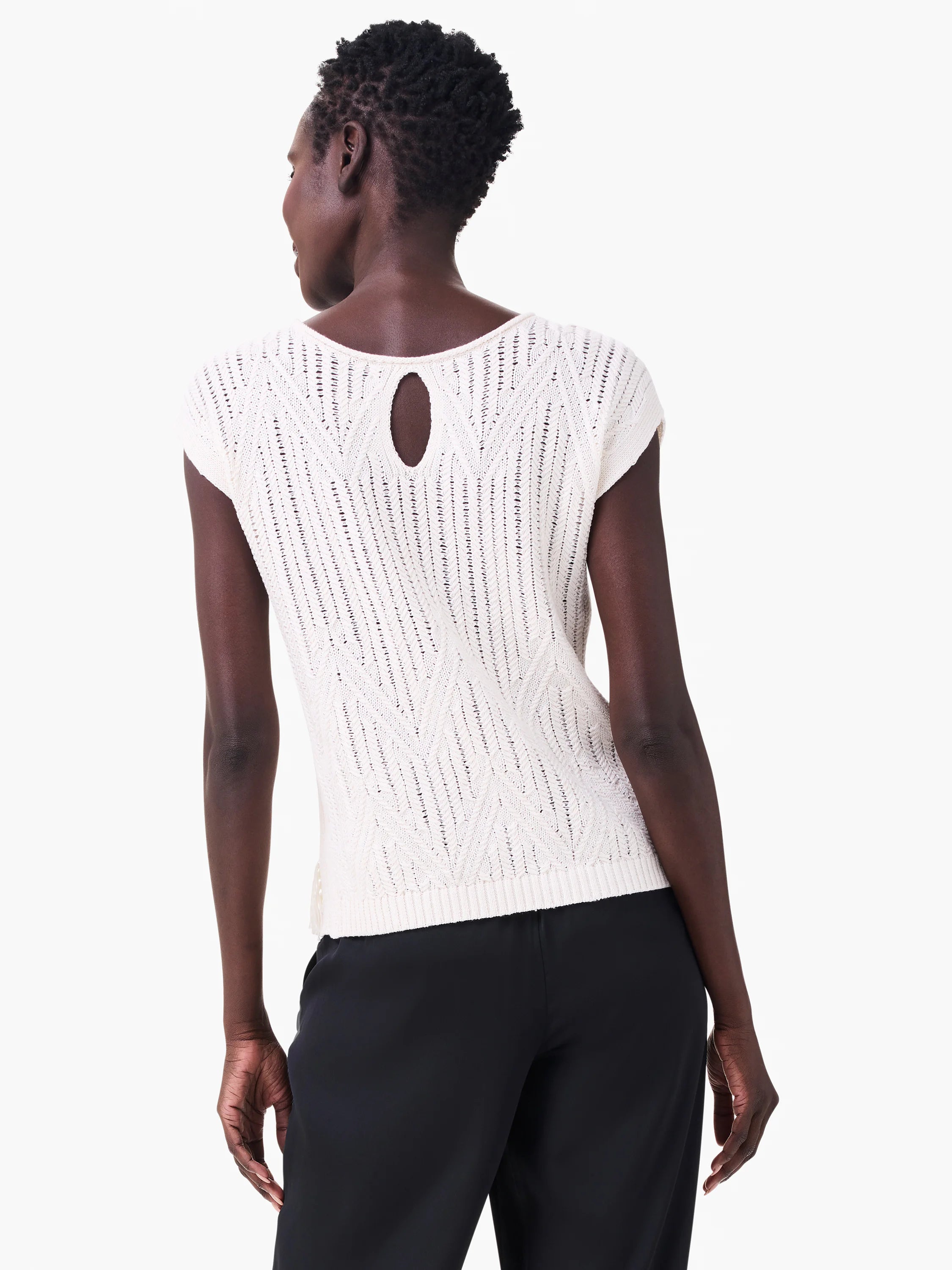 Textured Swing Sweater in Clc