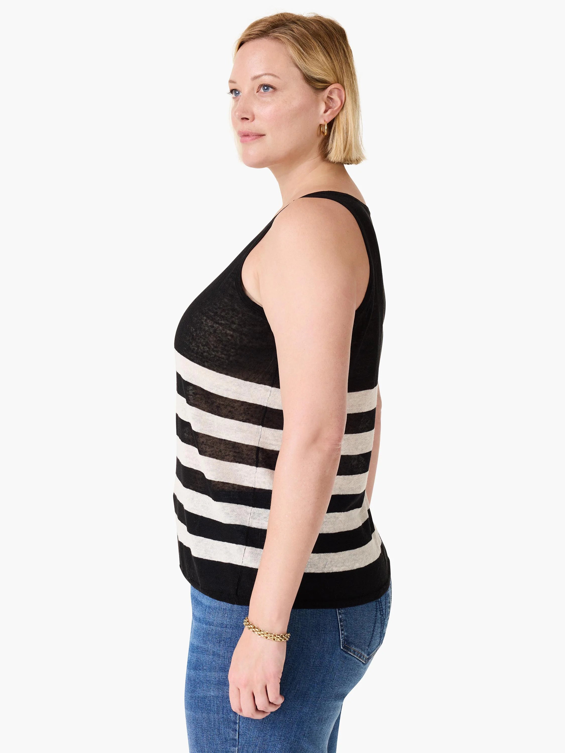 Featherweight Striped Tank in Blm