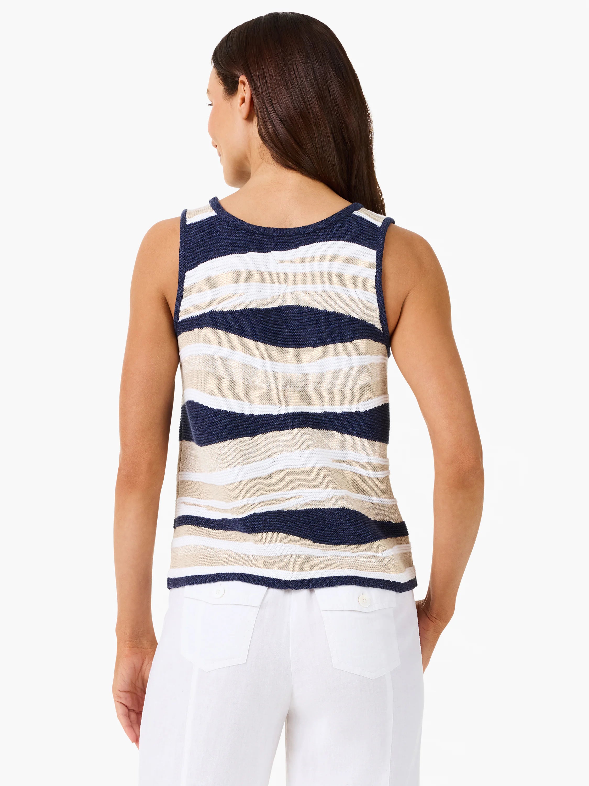 Knit Waves Sweater Tank in Imi