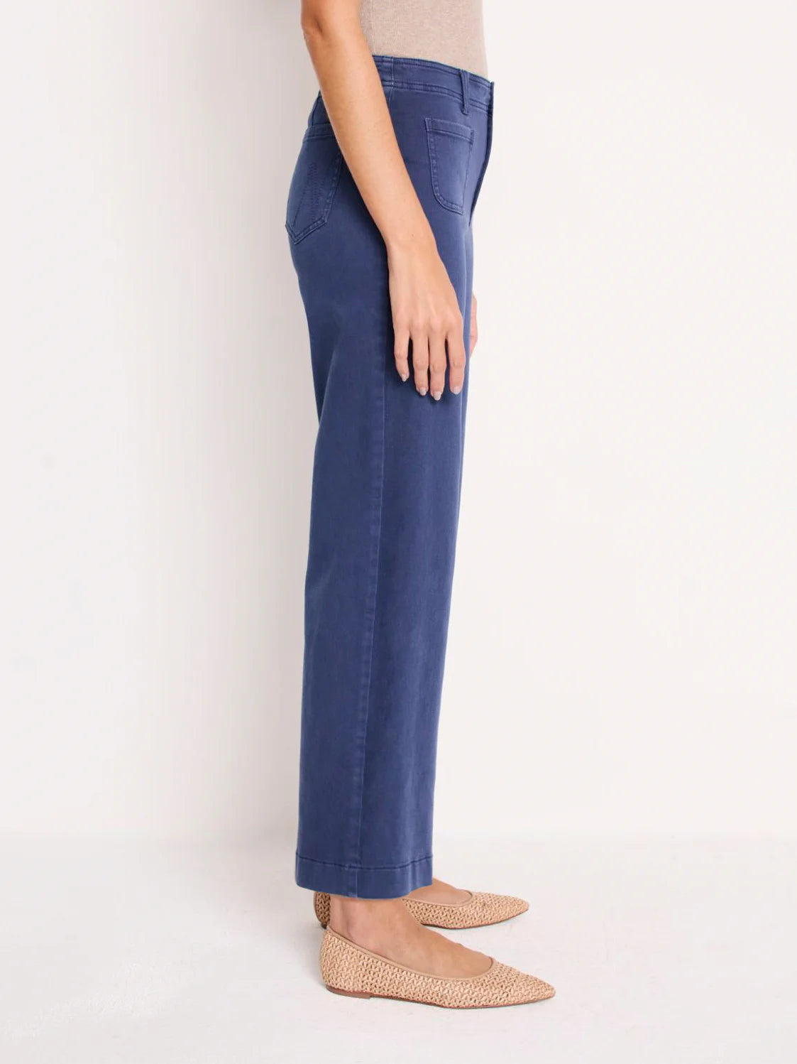 Nz Denim 28" Mid Rise Wide Leg Pocket Jeans in Wai