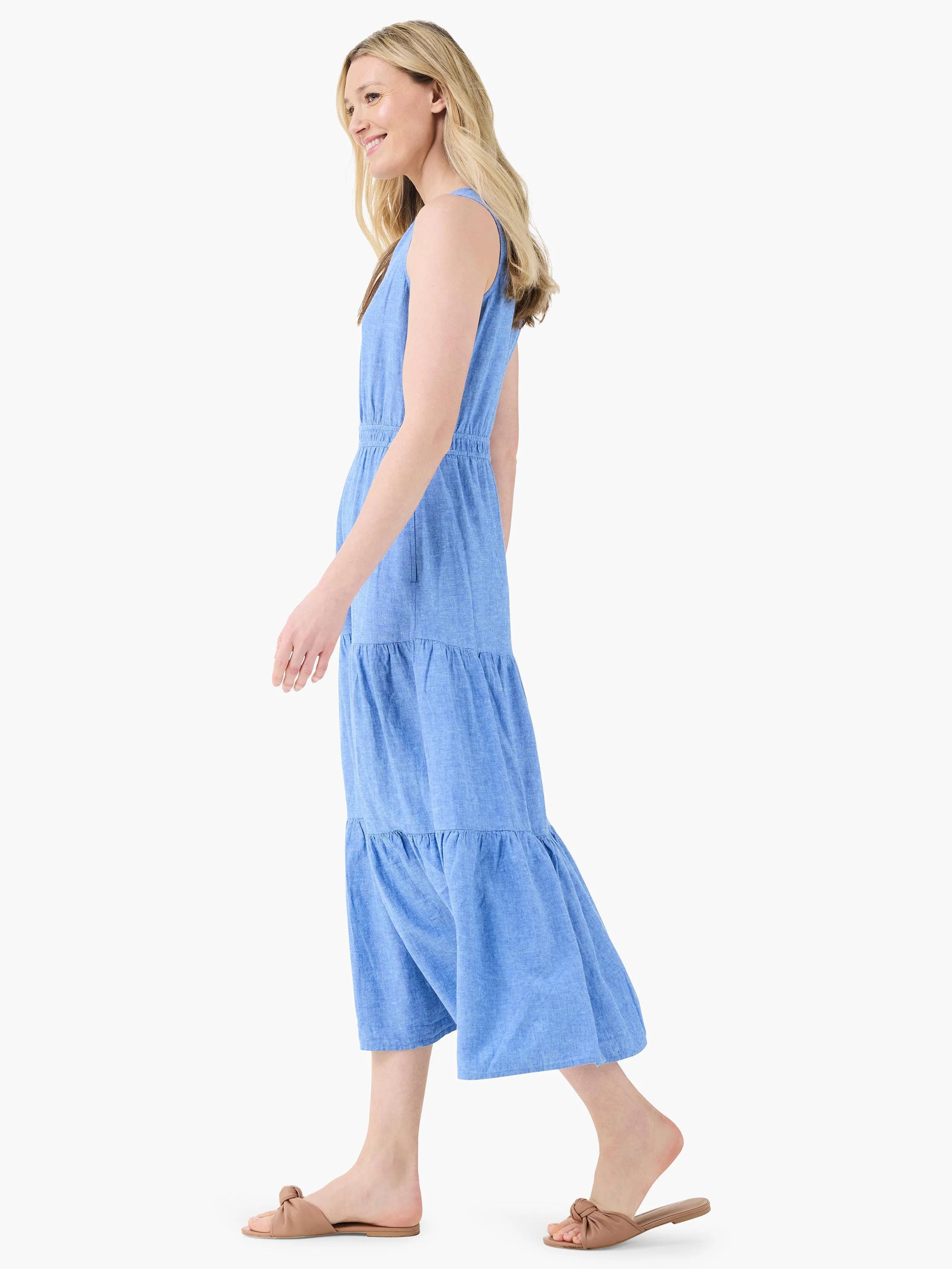 Rumba Linen Daydream Dress in Bux