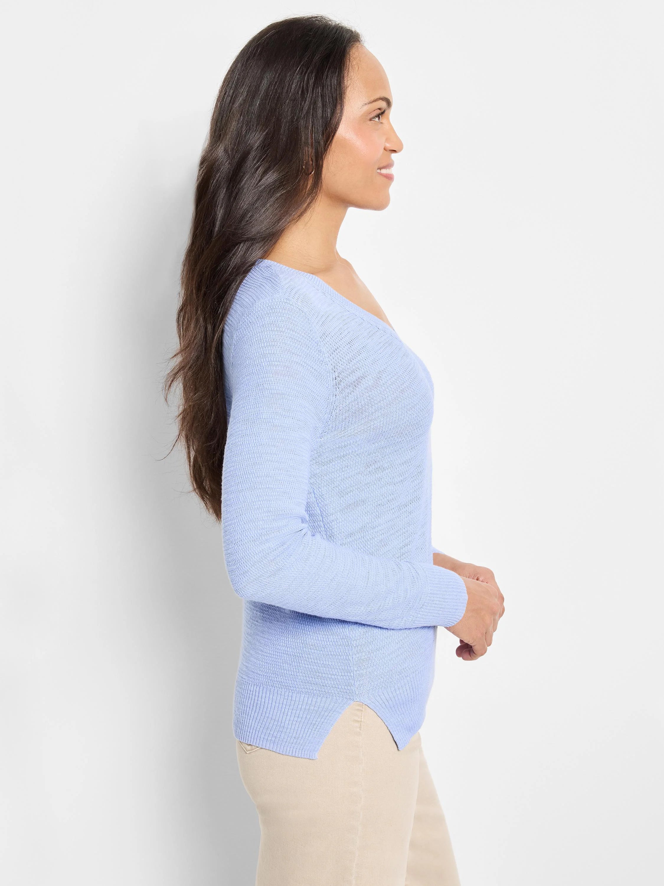 Breezy Texture Sweater in Irs