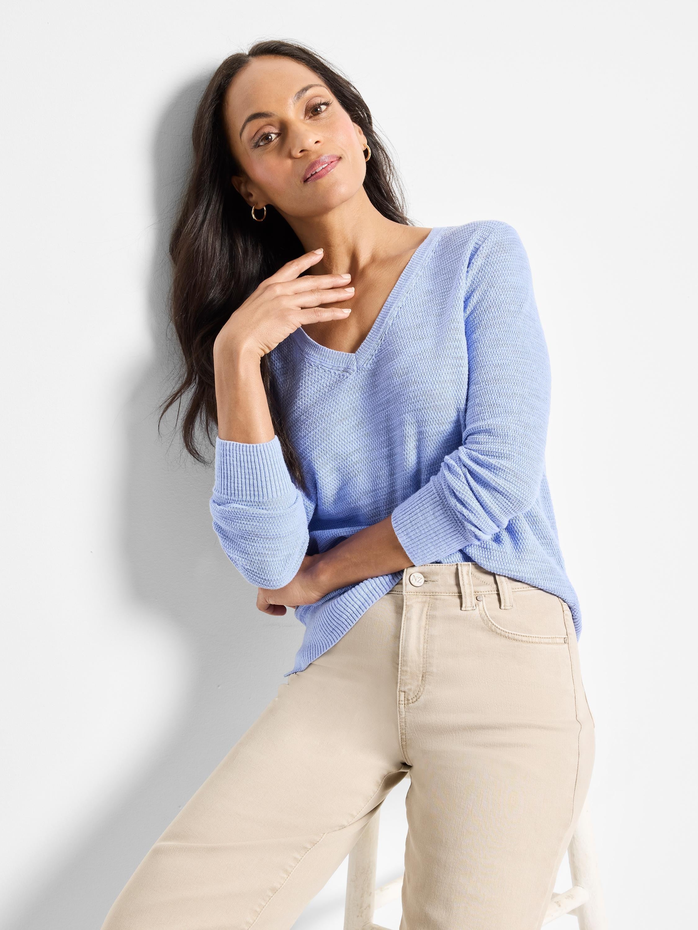 Breezy Texture Sweater in Irs