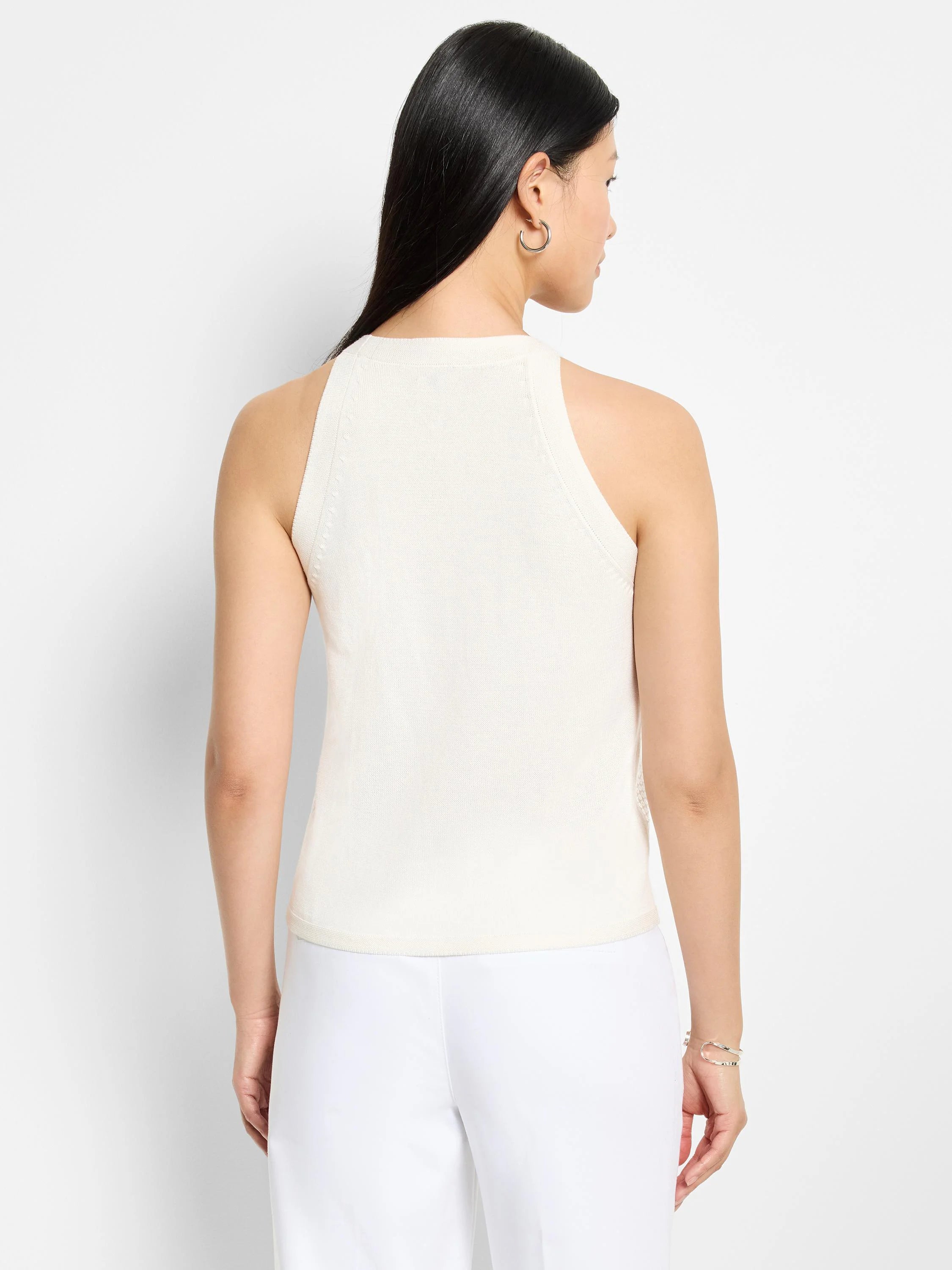 Anytime Sequin Sweater Tank in Clc