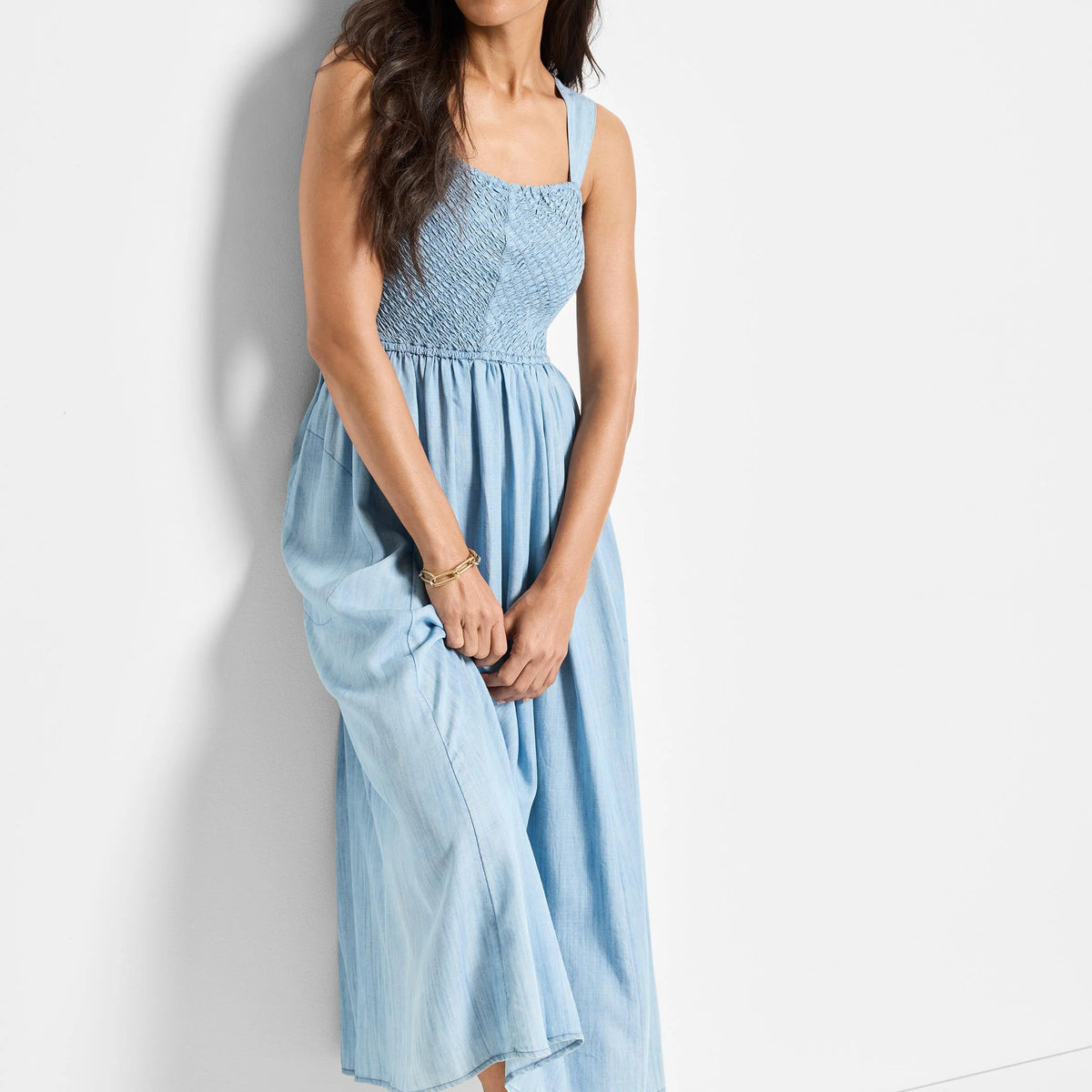 NIC+ZOE Sarah Denim Midi Dress