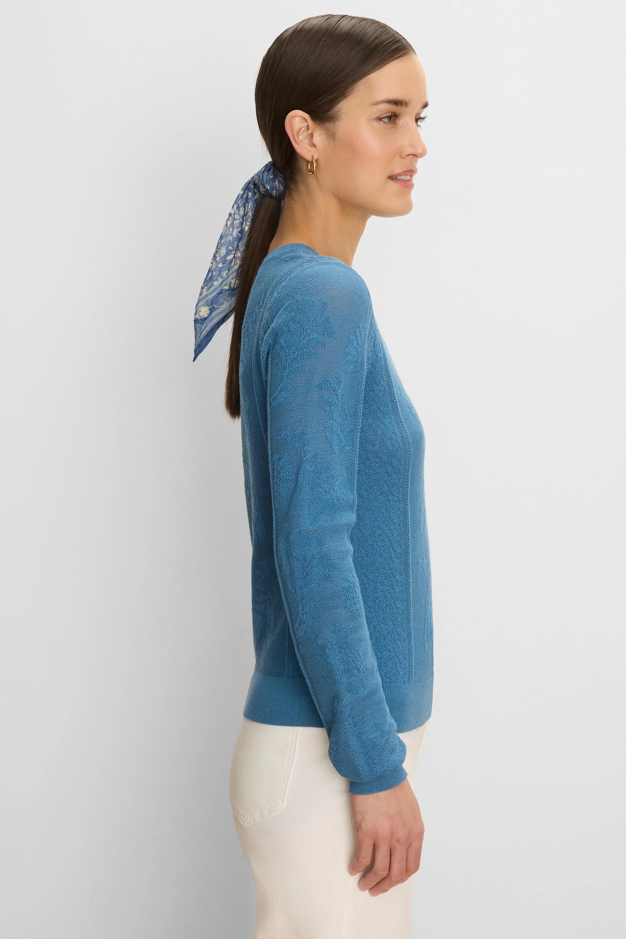 Jacquard Lace Sweater in Buc
