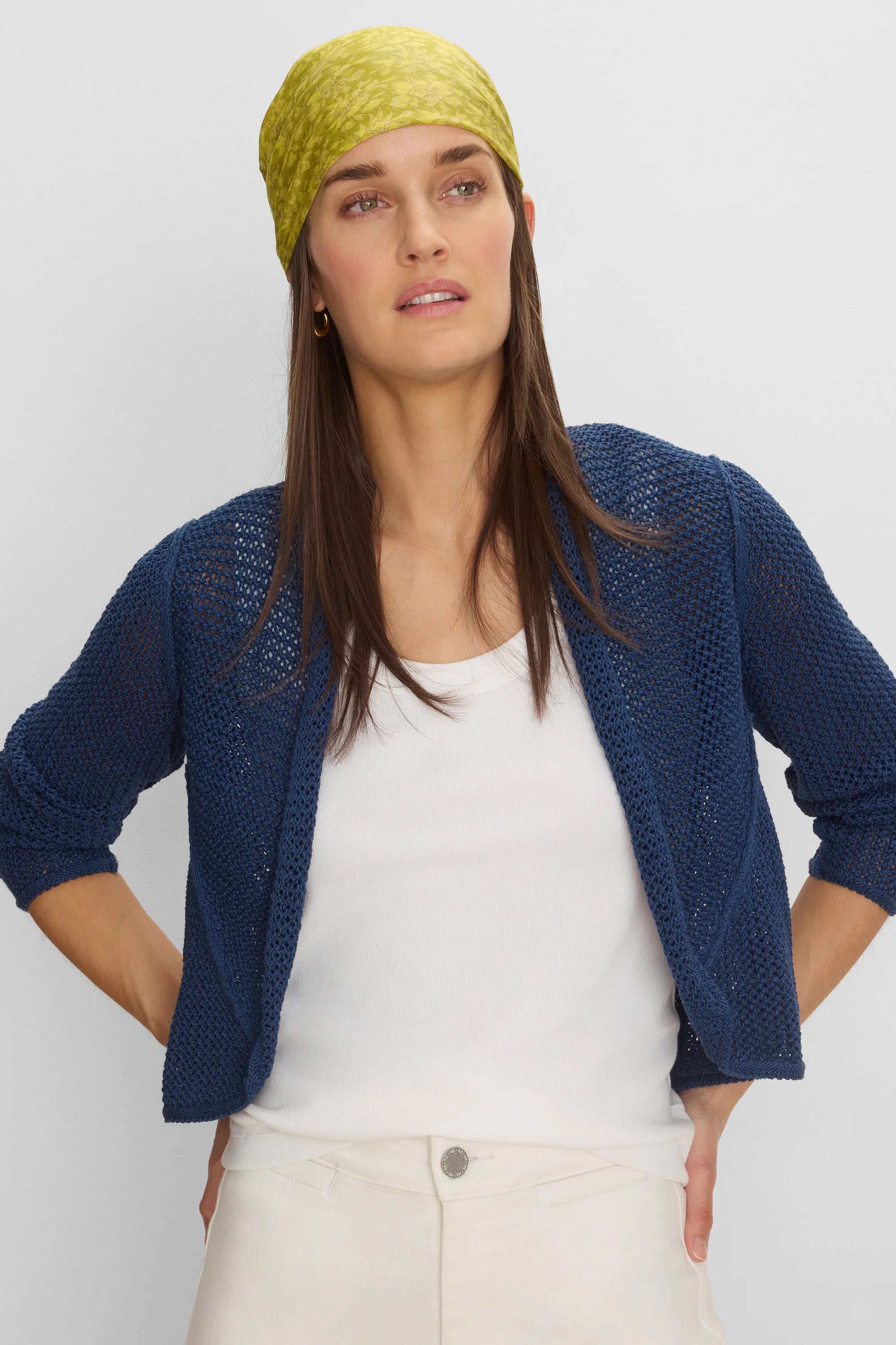 Mesh Cocoon Cardigan in Rin