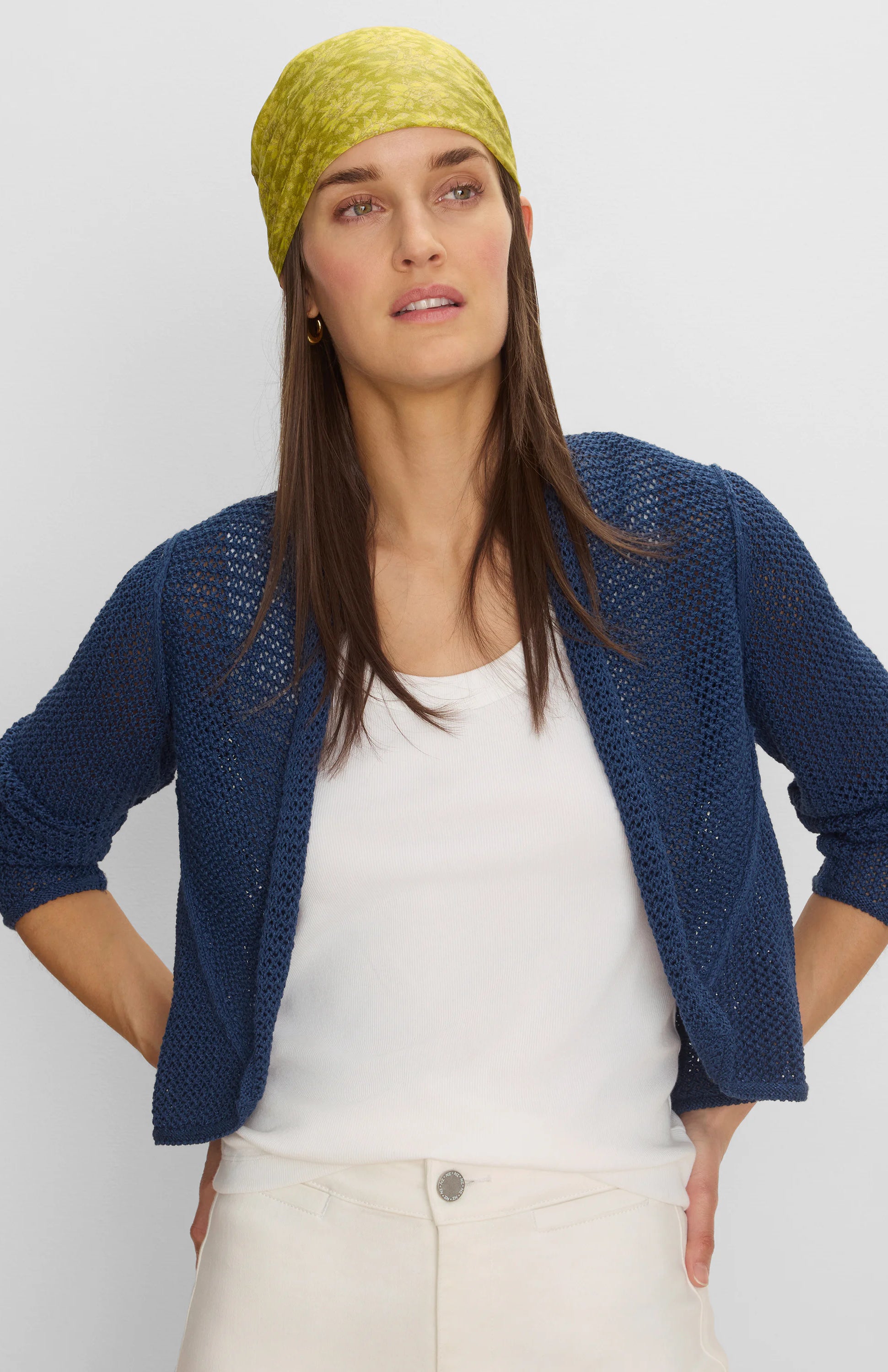 Mesh Cocoon Cardigan in Rin